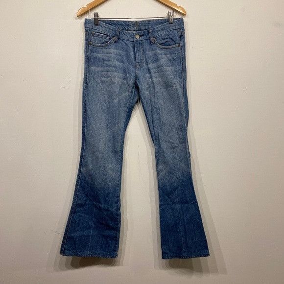 7 For All Mankind 7 For All Mankind Low Rose Flare Embellished Pocket Jeans 28 Size 27" / US 4 / IT 40 - 1 Thumbnail