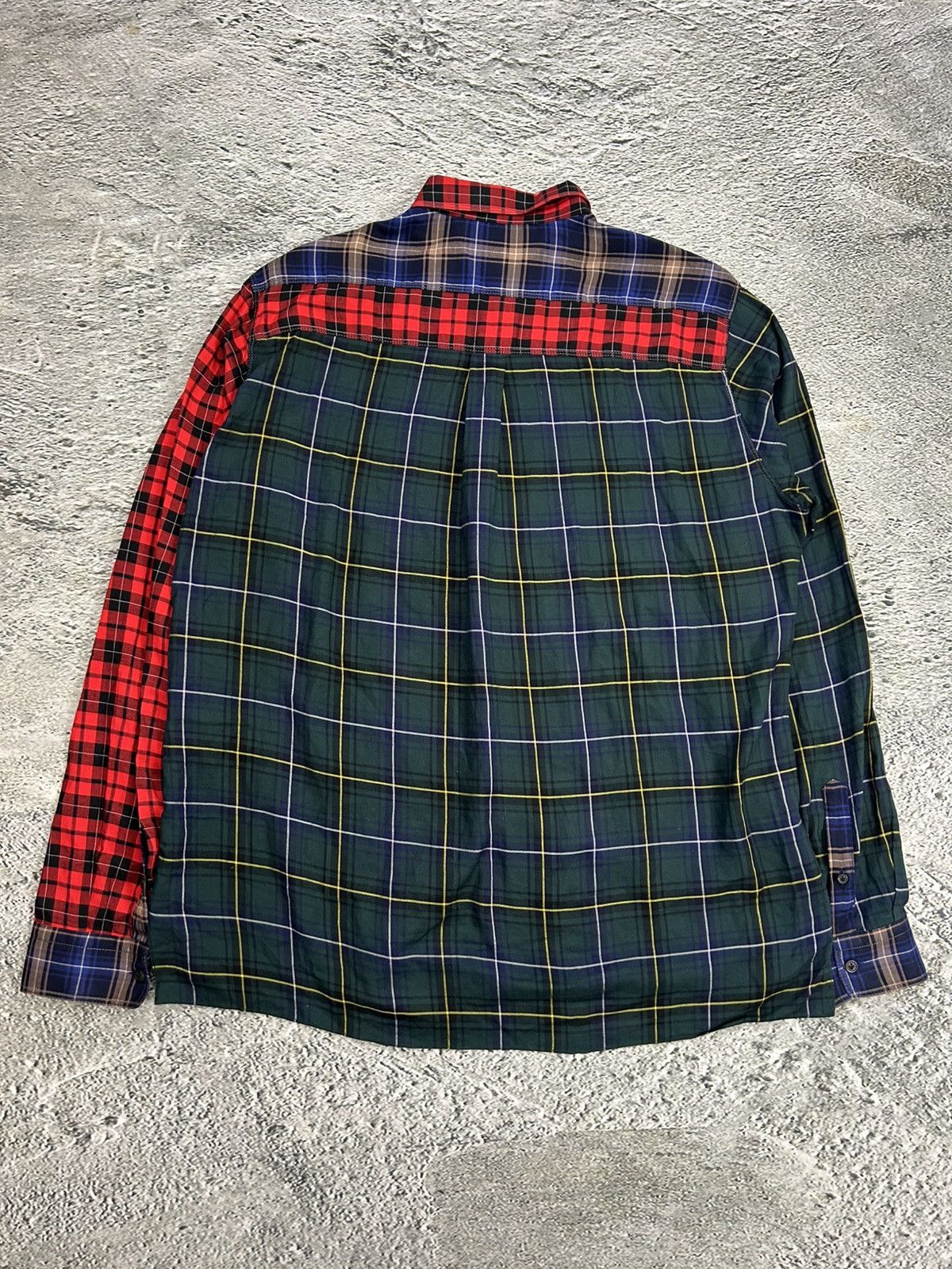 Lanvin Lanvin shirt patchwork plaid tartan button up flannel runway Size US XL / EU 56 / 4 - 10 Thumbnail