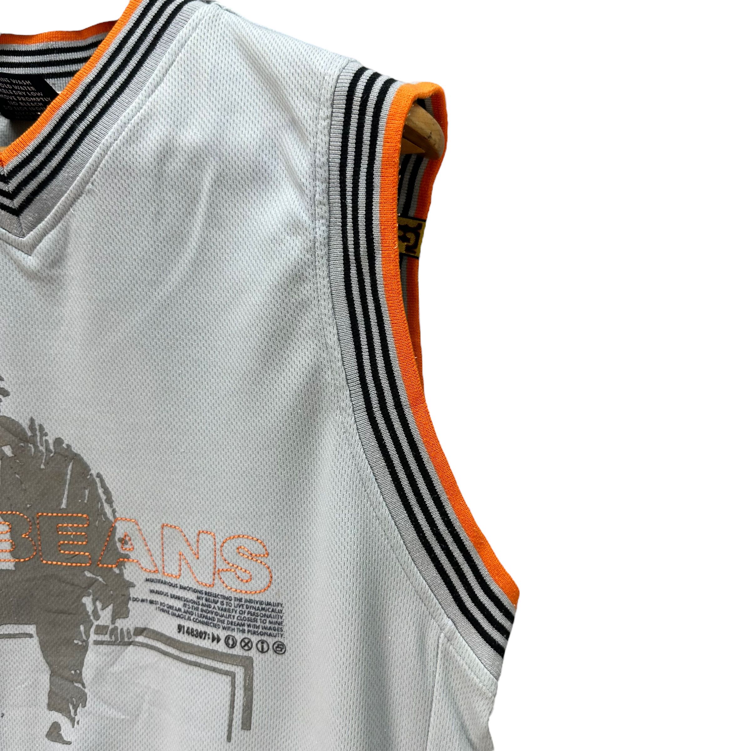 Japanese Brand FLY BEANS GRAPHIC SLEEVELESS #7537-151 Size US L / EU 52-54 / 3 - 8 Thumbnail