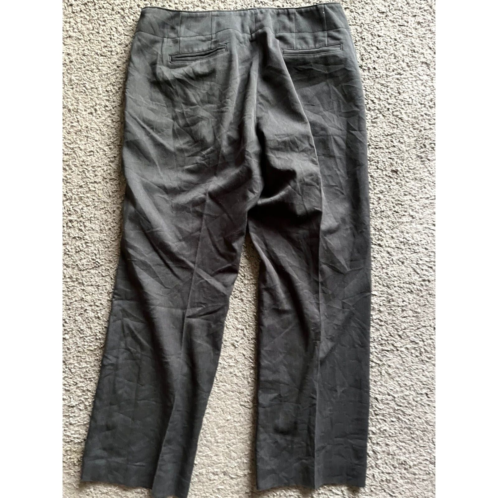 Eddie Bauer Eddie Bauer Gray Solid Cropped Cuffed Pants 6P Petite Mercer Fit Womens Size 28" / US 6 / IT 42 - 3 Thumbnail