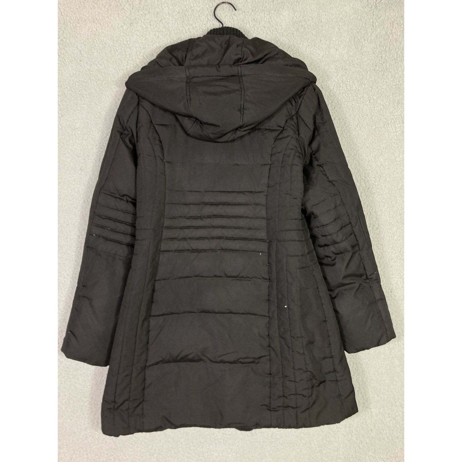 Designer × Vince Camuto Vince Camuto Women's Medium Black Down Parka Hooded Size M / US 6-8 / IT 42-44 - 9 Thumbnail