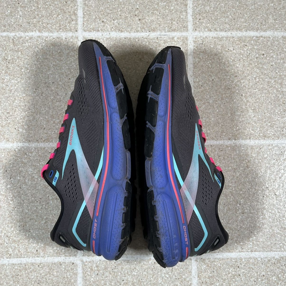 Brooks Brooks Ghost 15 Womens 8 Gray Pink Running Sneakers Size US 8 / IT 38 - 7 Thumbnail