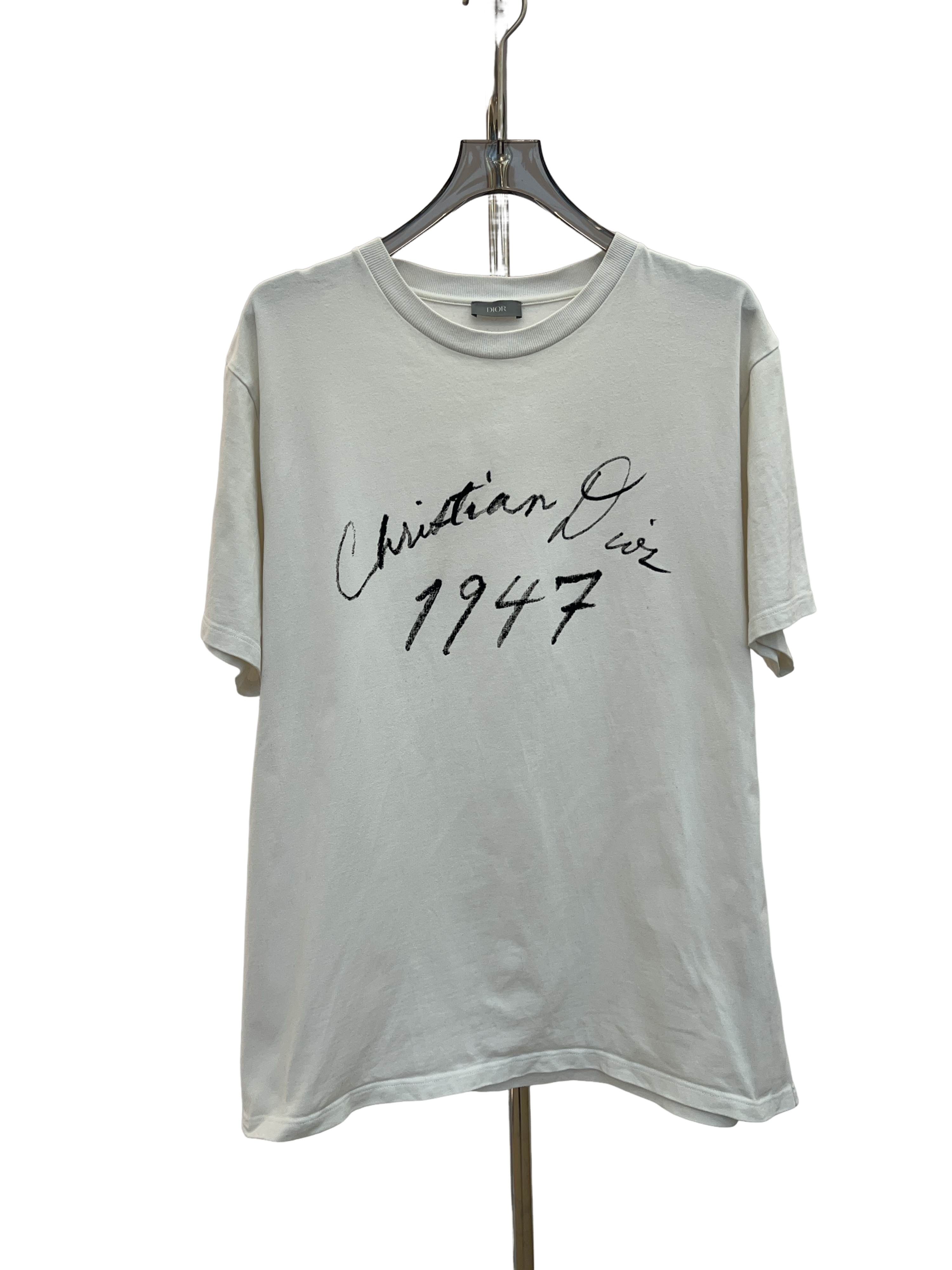 Dior Christian Dior 1947 Cut Hem T-Shirt | Grailed
