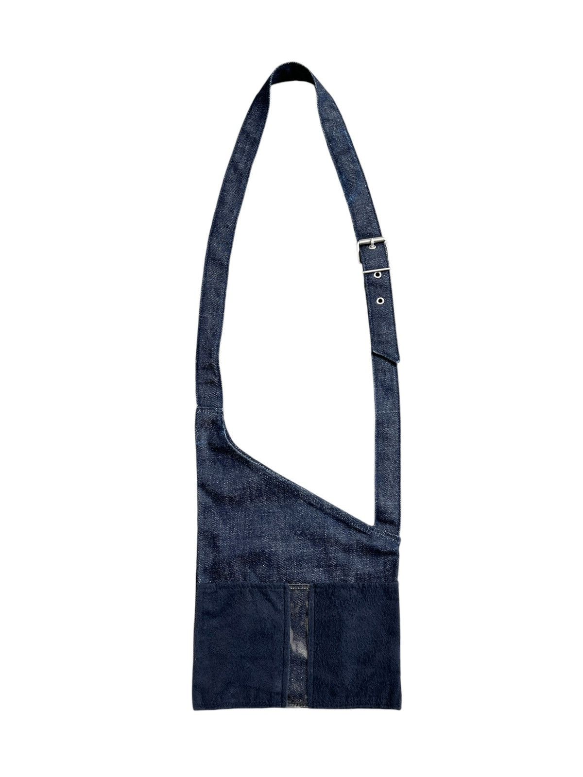 Romeo Gigli 1990’s Romeo Gigli Cyberpunk Denim Sling Bag Size ONE SIZE - 1 Thumbnail