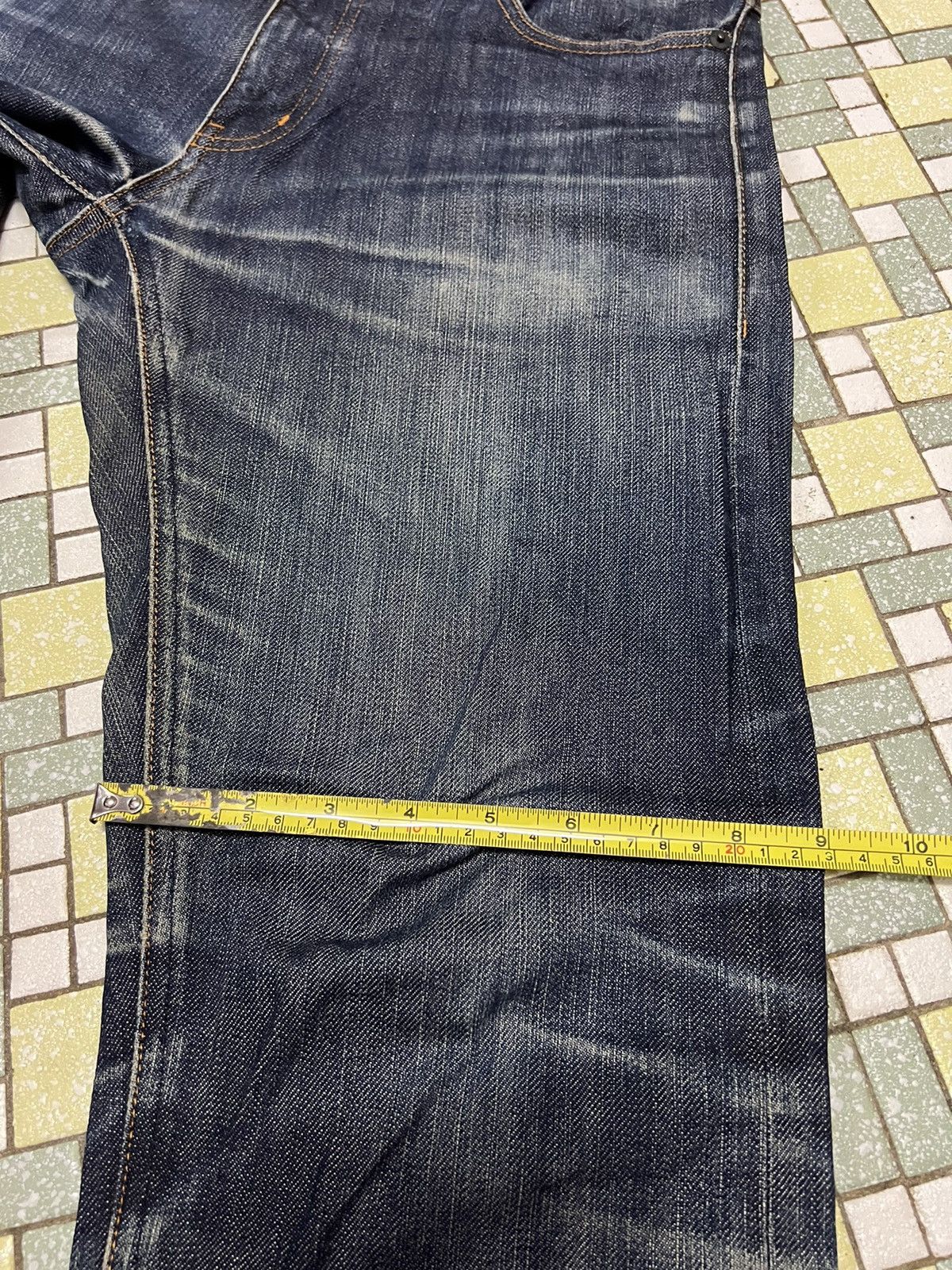 Jil Sander UNIQLO JIL SANDER Selvedge Distressed Denim Jeans Size US 32 / EU 48 - 14 Thumbnail