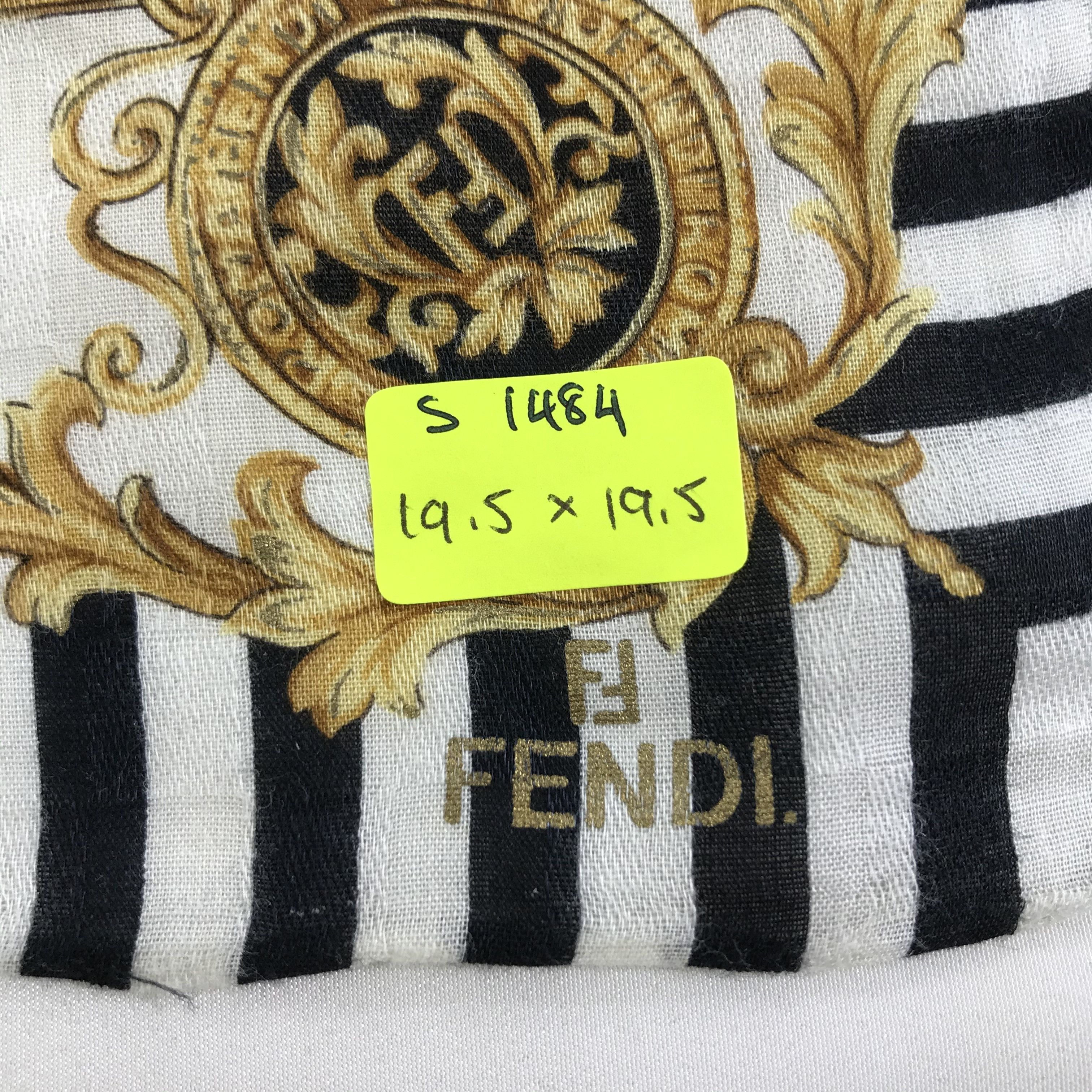 Vintage Vintage Fendi Bandana / Handkerchief / Neckerchief - S1484 Size ONE SIZE - 5 Thumbnail