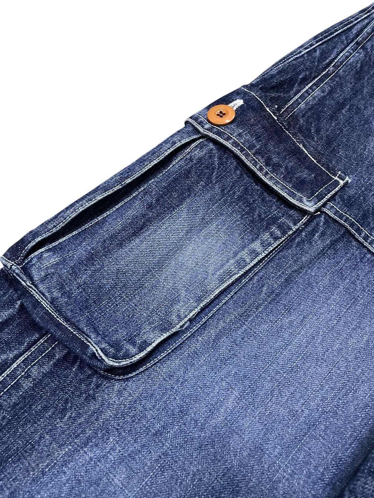 Beauty Beast × Japanese Brand TJan. Japan Panel Baggy Cargo Loose Jeans Size US 36 / EU 52 - 15 Thumbnail