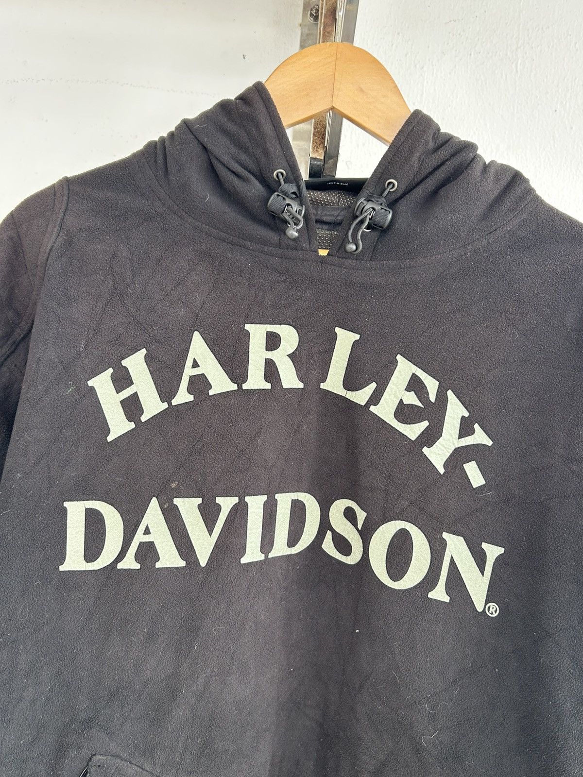 Harley Davidson Harley Davidson Reflective Vintage Suede Padded Hoodie Black Size US L / EU 52-54 / 3 - 3 Thumbnail