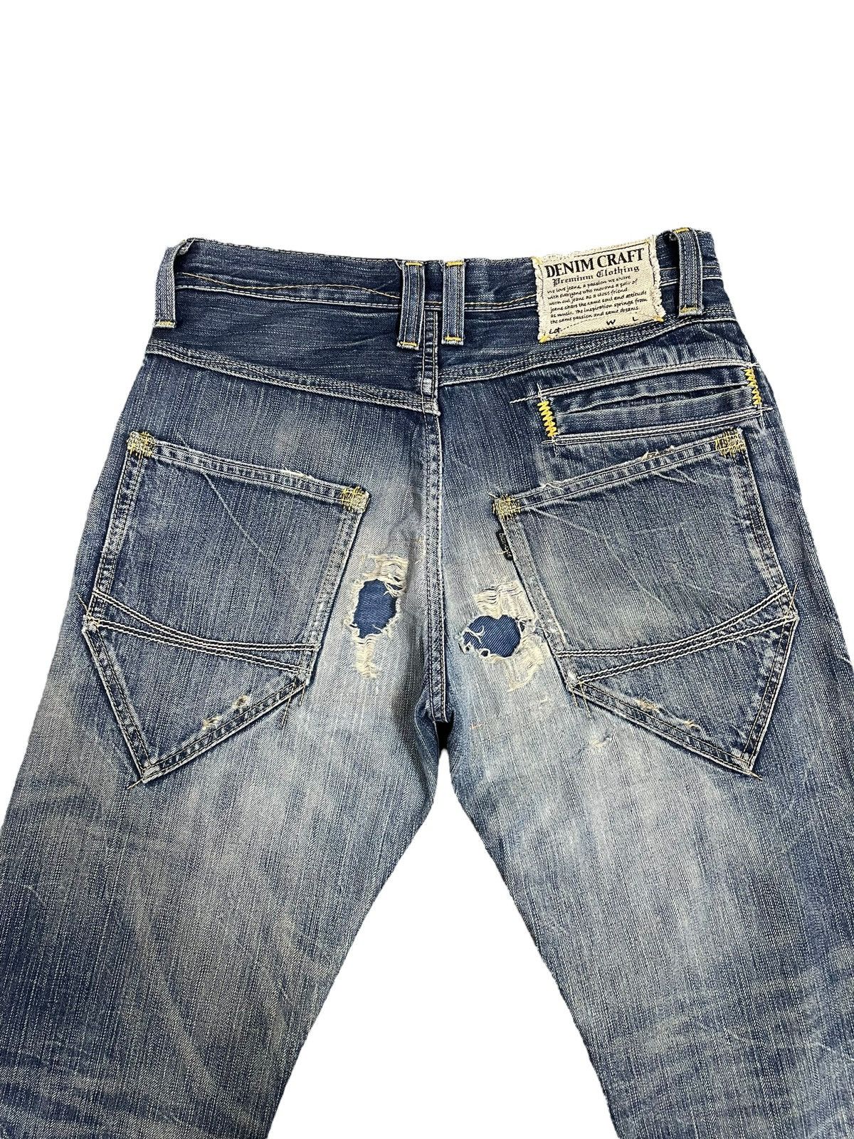 Kapital Vintage Denim Craft Crazy Pocket Design Ripped Punk Jeans Size US 30 / EU 46 - 10 Thumbnail