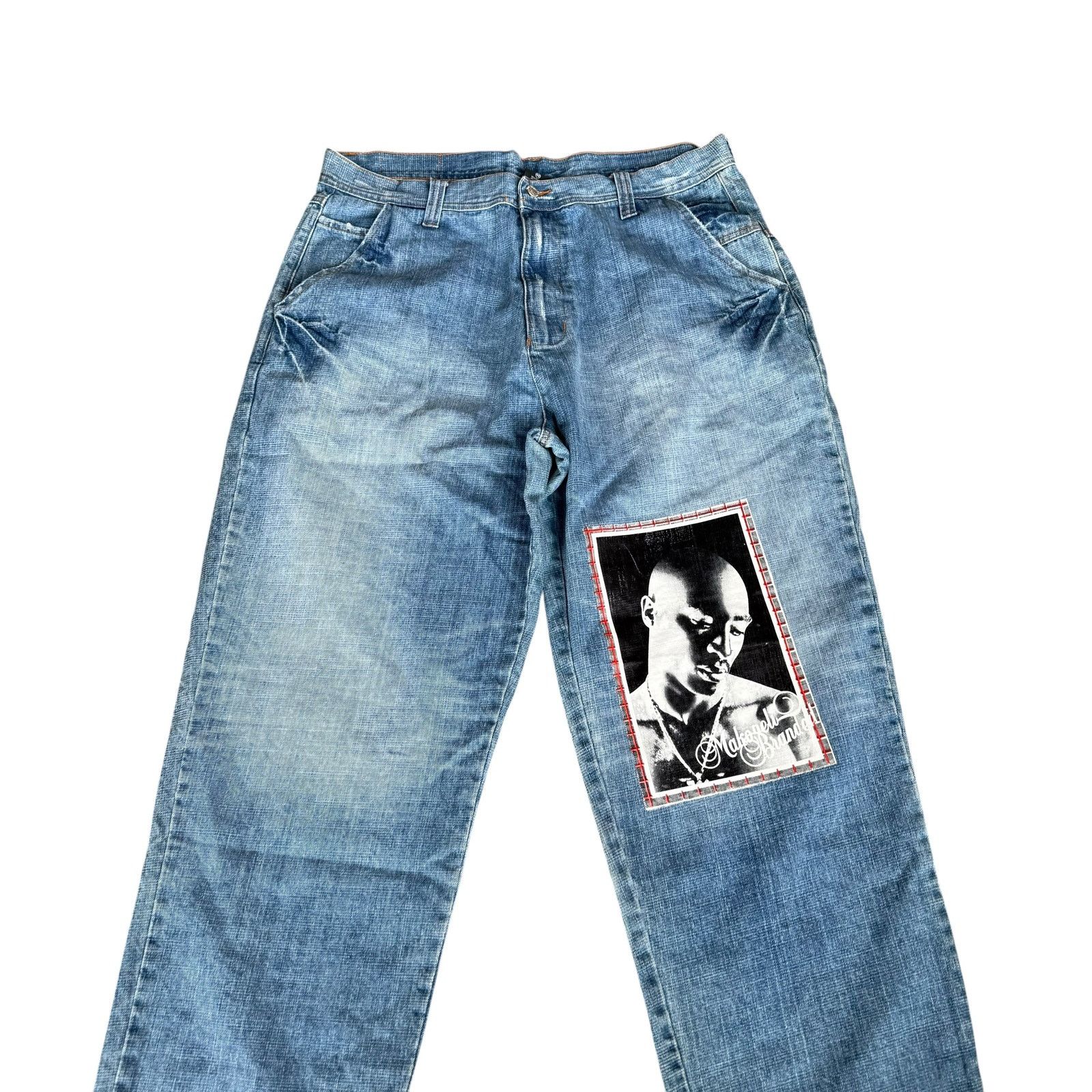 Makaveli Vintage y2k Makaveli Branded Jeans 90s Mens 42 Baggy 2pac Size US 40 / EU 56 - 2 Thumbnail