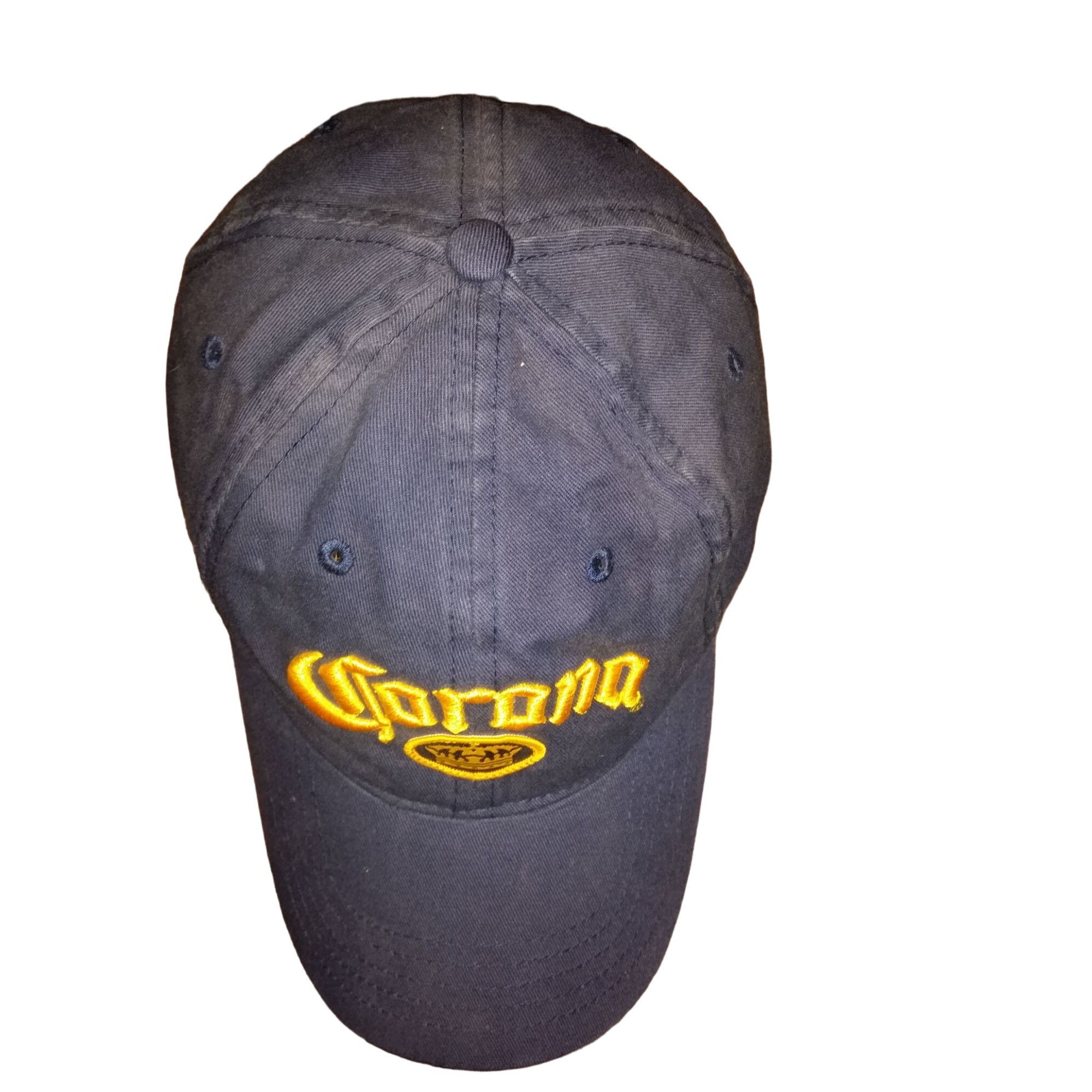 Other Corona Strapback Baseball Hat Blue Yellow Embroidered Logo B Size ONE SIZE - 6 Thumbnail