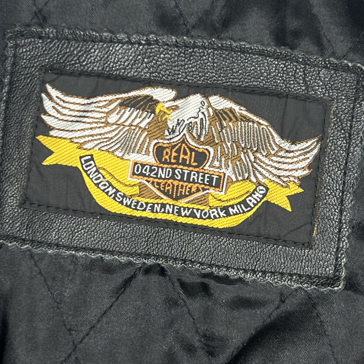 Harley Davidson × Vintage Vintage Rare Belt Y2K Moto Racing Leather Jacket Ramones 90s Size US XL / EU 56 / 4 - 5 Thumbnail