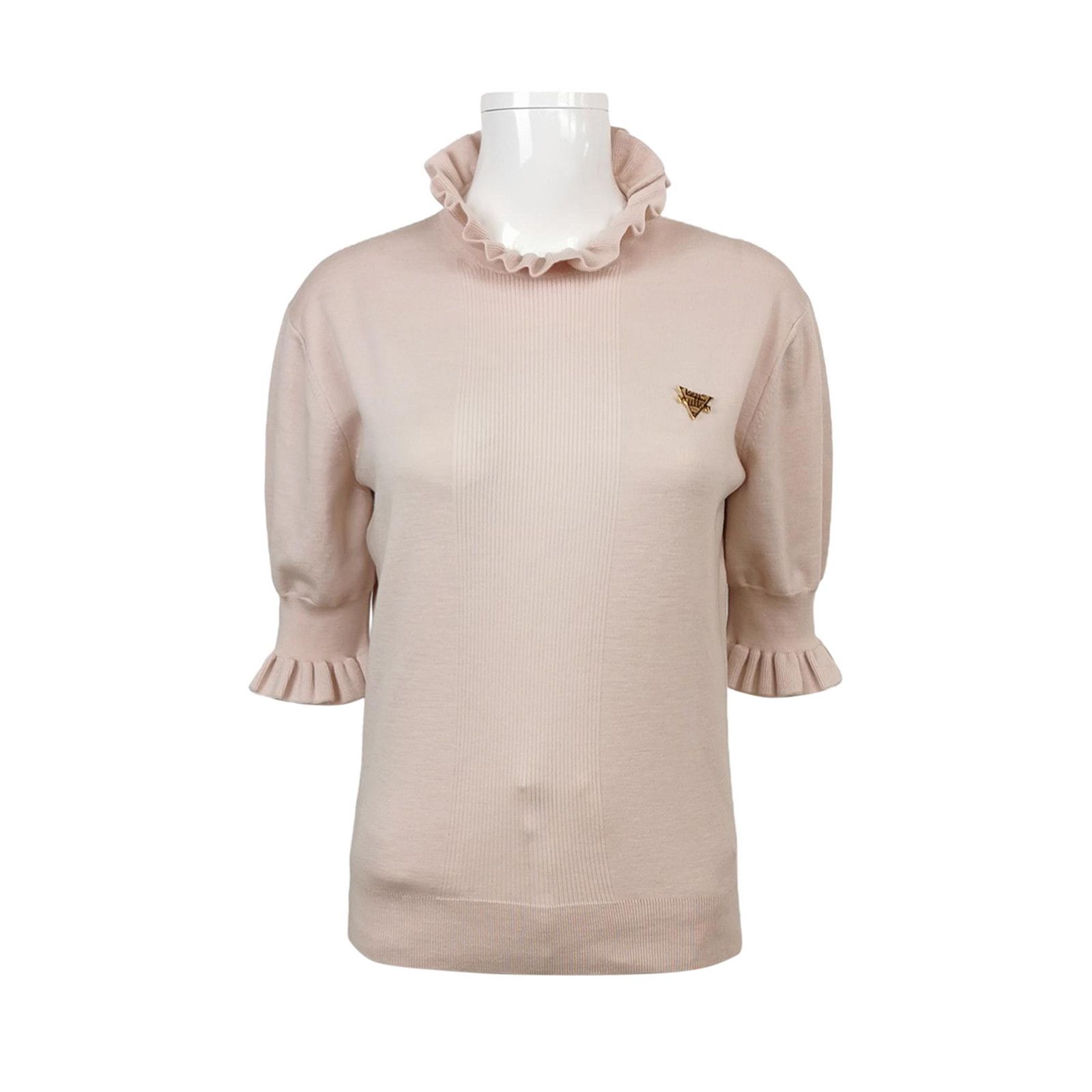 Louis Vuitton Louis Vuitton Ruffle Collar Knit Sweater Size M Size M / US 6-8 / IT 42-44 - 1 Thumbnail