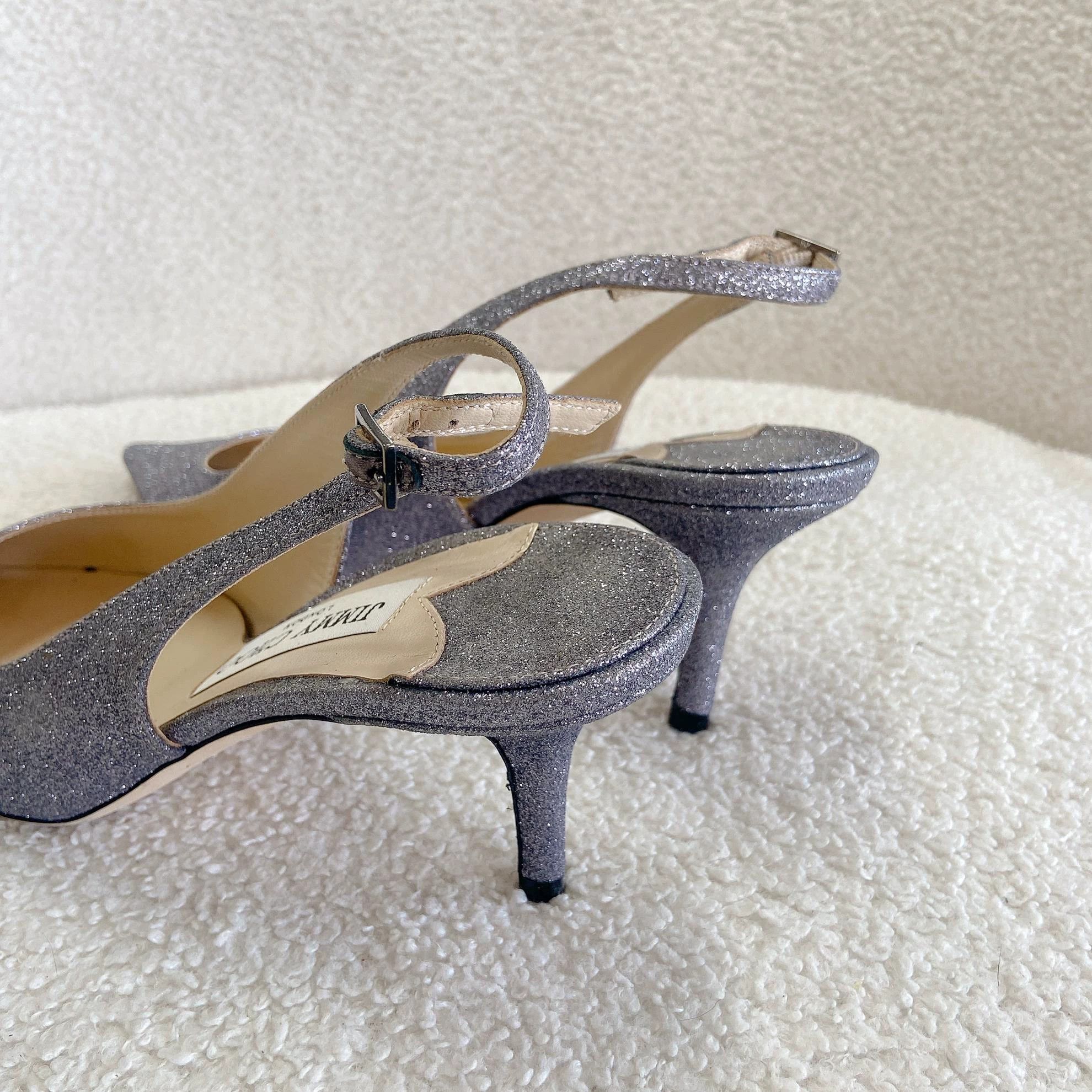 Jimmy Choo Jimmy Choo Sparkle Pointed Toe High Heels 39 Size US 8.5 / IT 38.5 - 6 Thumbnail