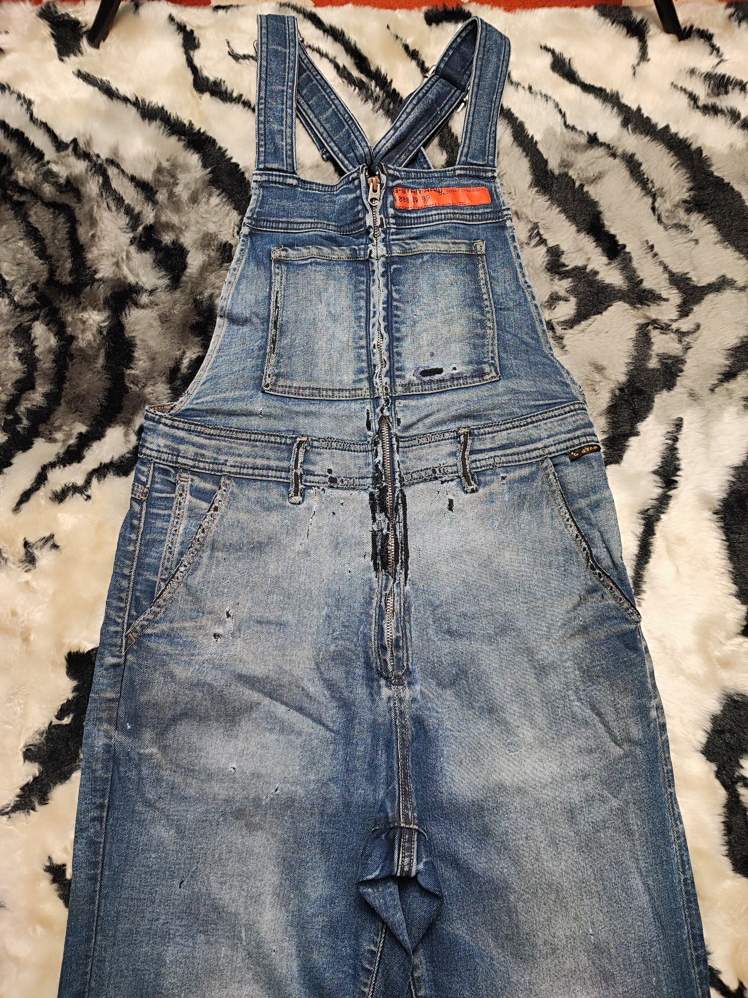 G-Star × Japanese Brand Jumpsuit Gstar Raw Denim Size US 31 - 3 Thumbnail