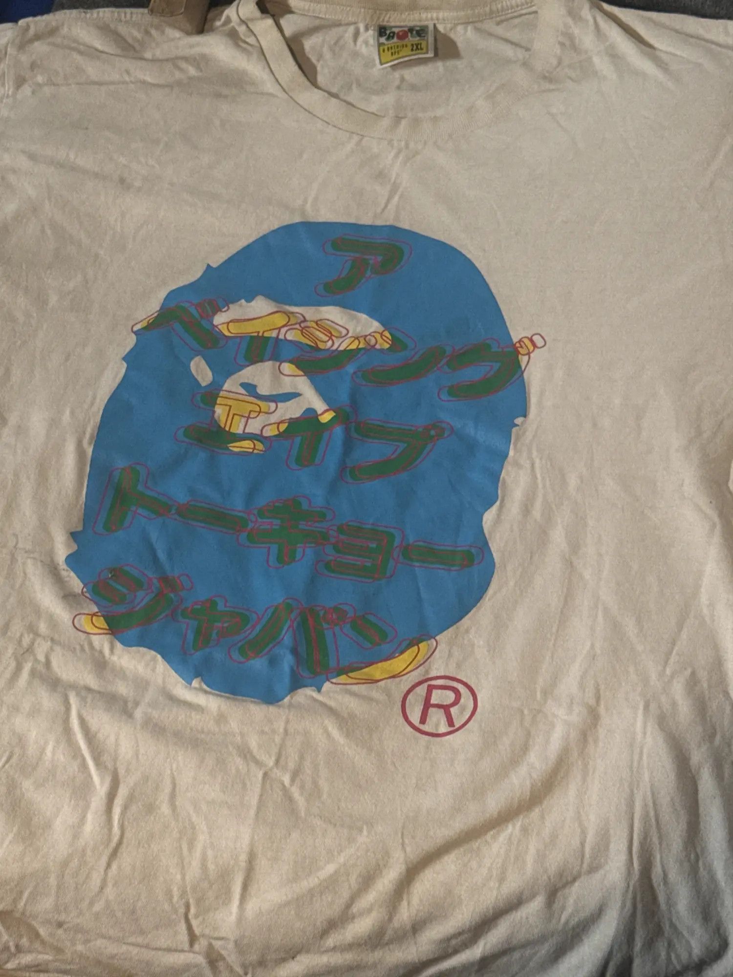 Bape BAPE Katakana Ape Head Tee Size US XXL / EU 58 / 5 - 2 Thumbnail
