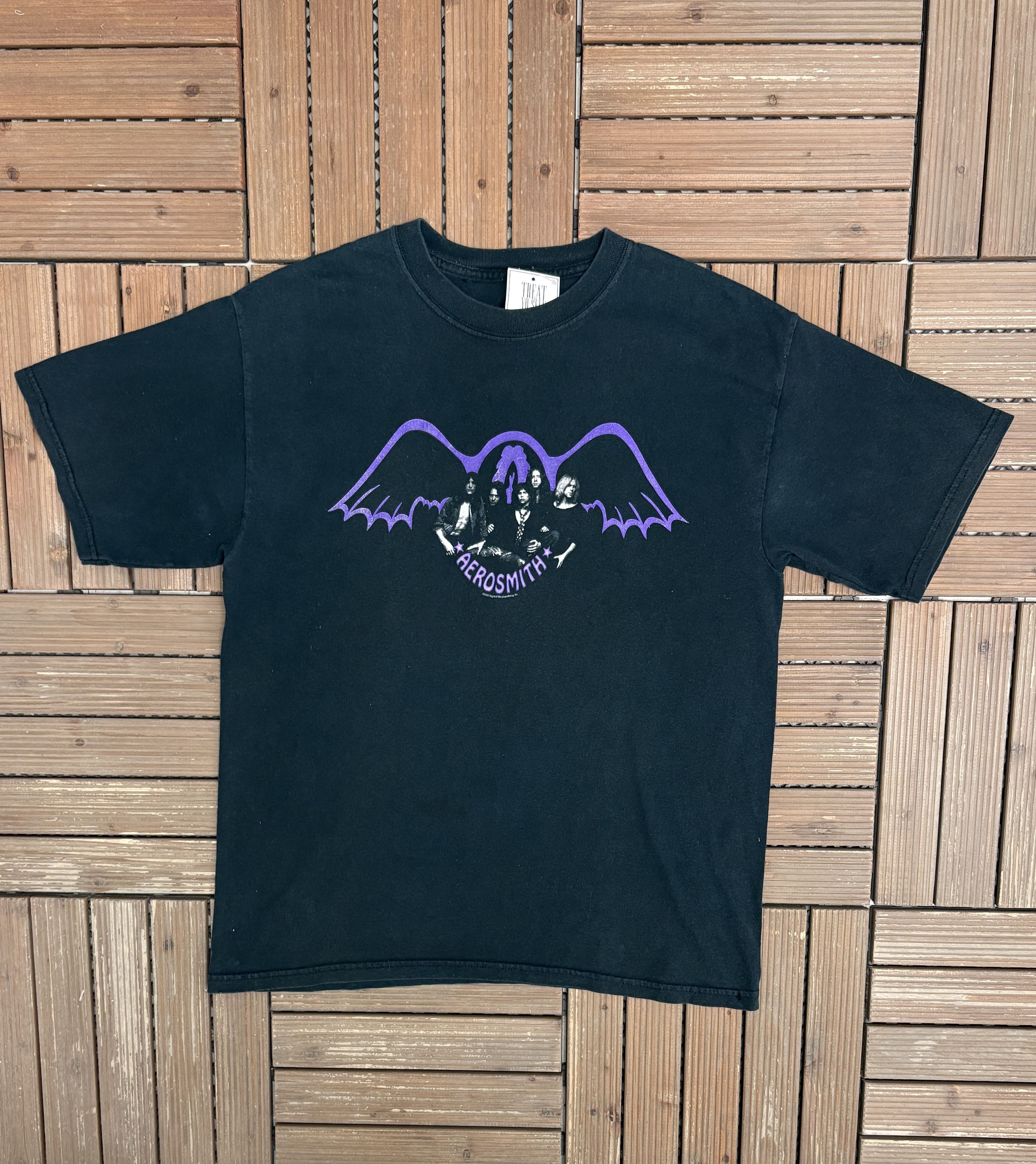 Vintage Aerosmith Get Your Wings Vintage Black T-Shirt Tee Size US L / EU 52-54 / 3 - 1 Thumbnail