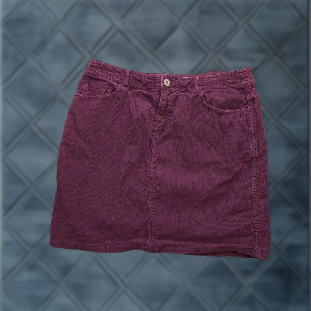 Gramicci Gramicci Skirt Womens 8 Purple Corduroy Short Pockets Casual Size 30" / US 8 / IT 44 - 1 Thumbnail