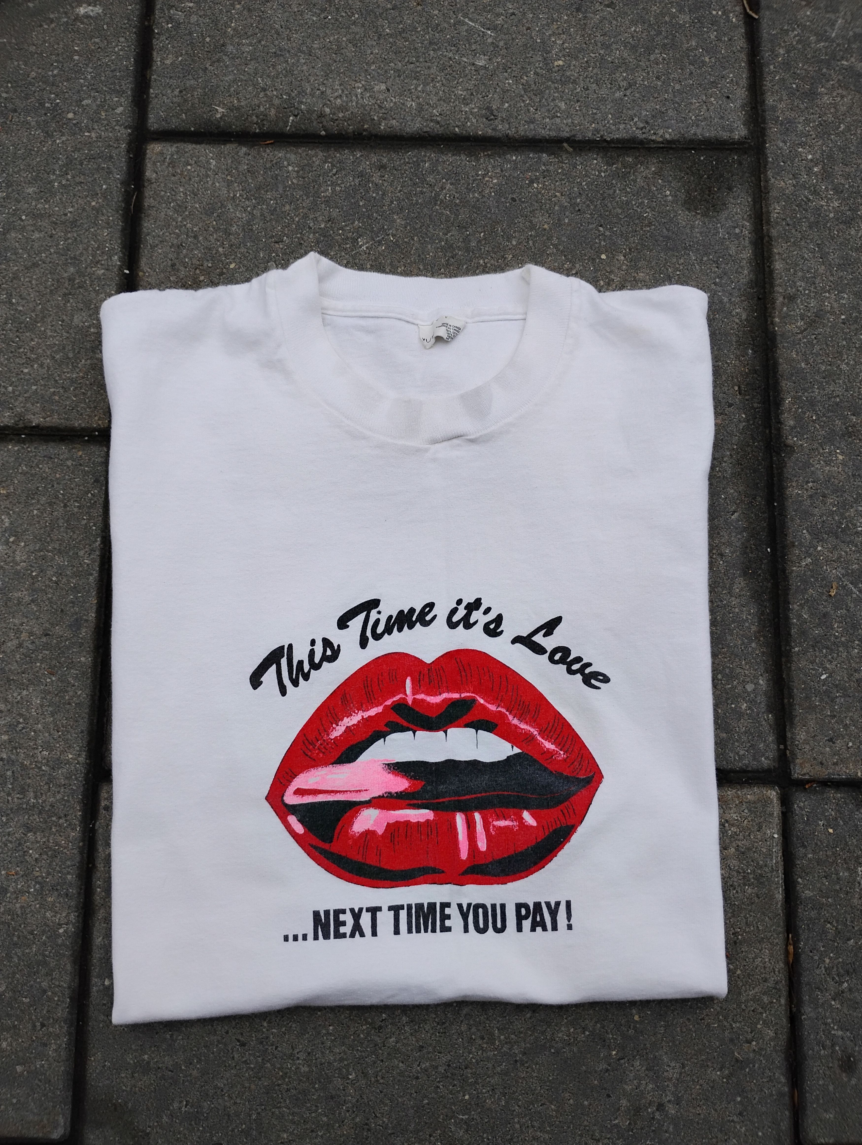 Vintage Funny 90's hooker graphic tee Size US XL / EU 56 / 4 - 1 Thumbnail