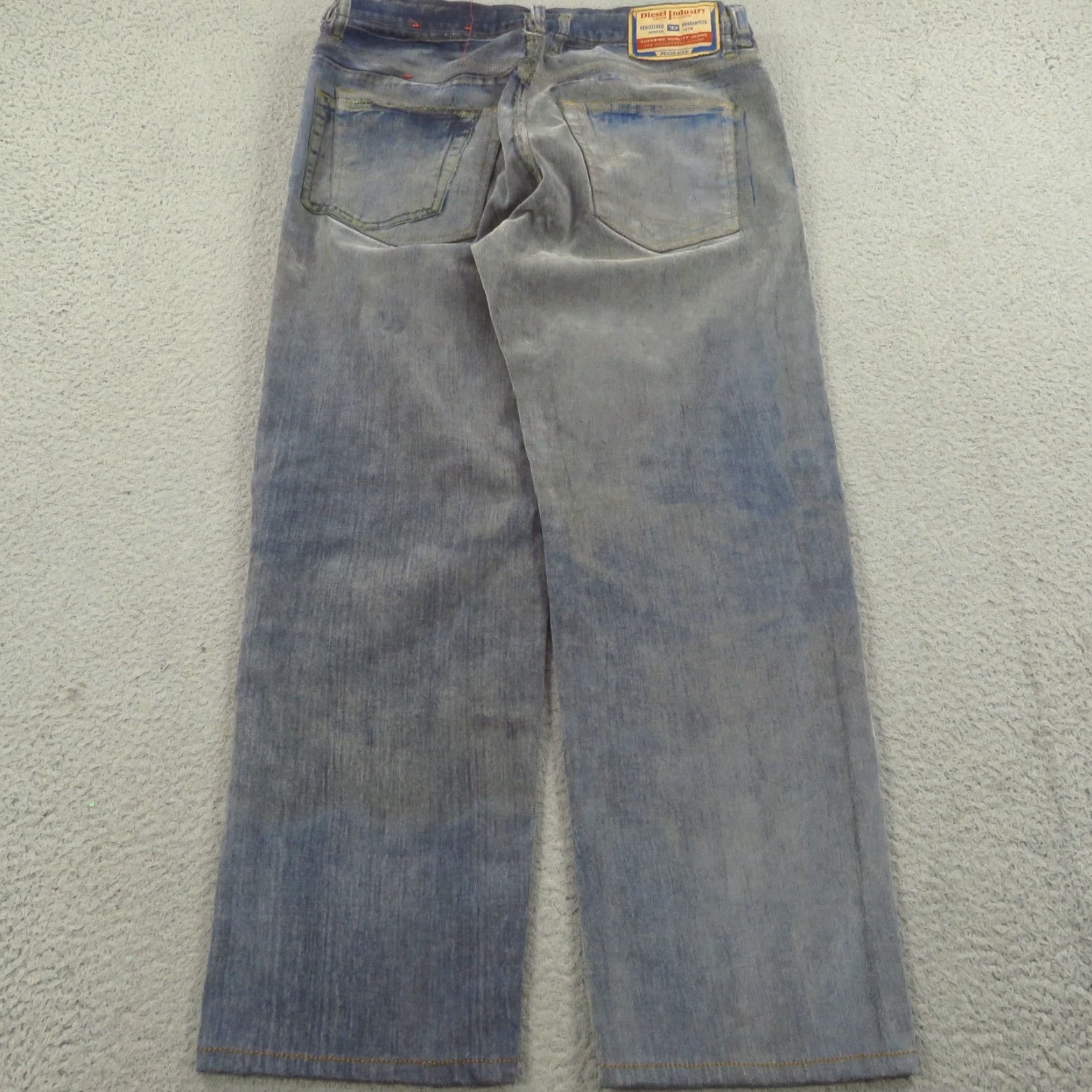 Diesel Diesel Jeans Men 34x29 Loose Straight 5 Pocket Stamped Dirty Wash ITALY Size US 34 / EU 50 - 3 Thumbnail