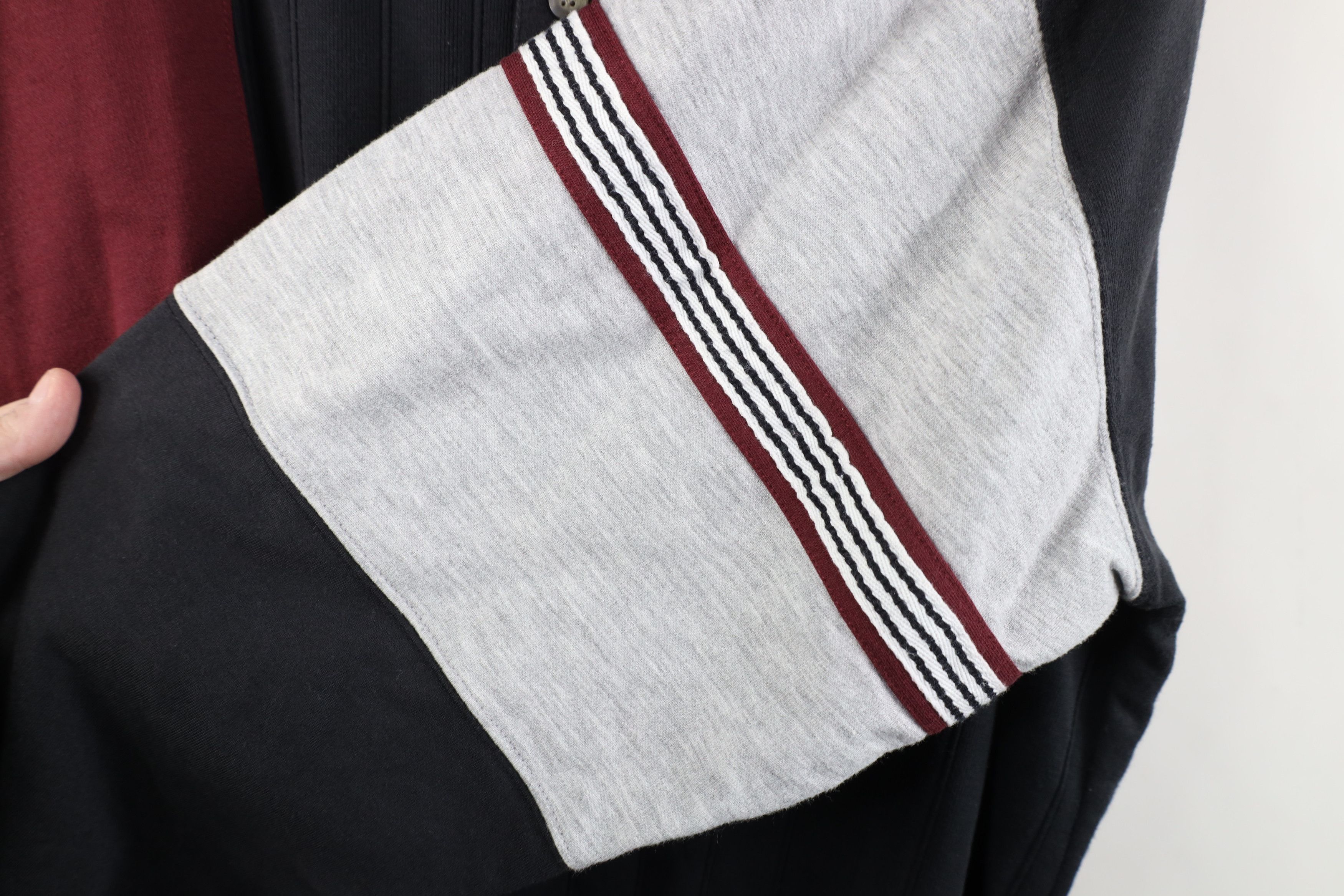 Vintage Vintage 90s Streetwear Striped Pullover Long Sleeve Polo Size US XL / EU 56 / 4 - 7 Thumbnail