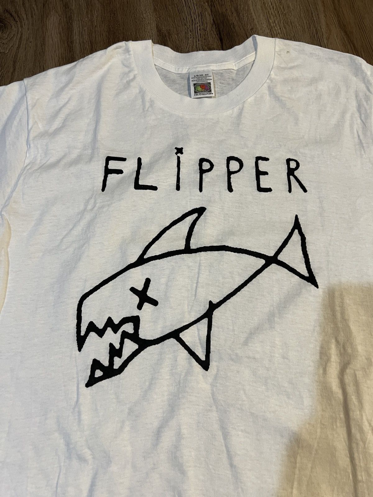 Fruit Of The Loom Vintage kurt cobain flipper t shirt Size US L / EU 52-54 / 3 - 2 Thumbnail