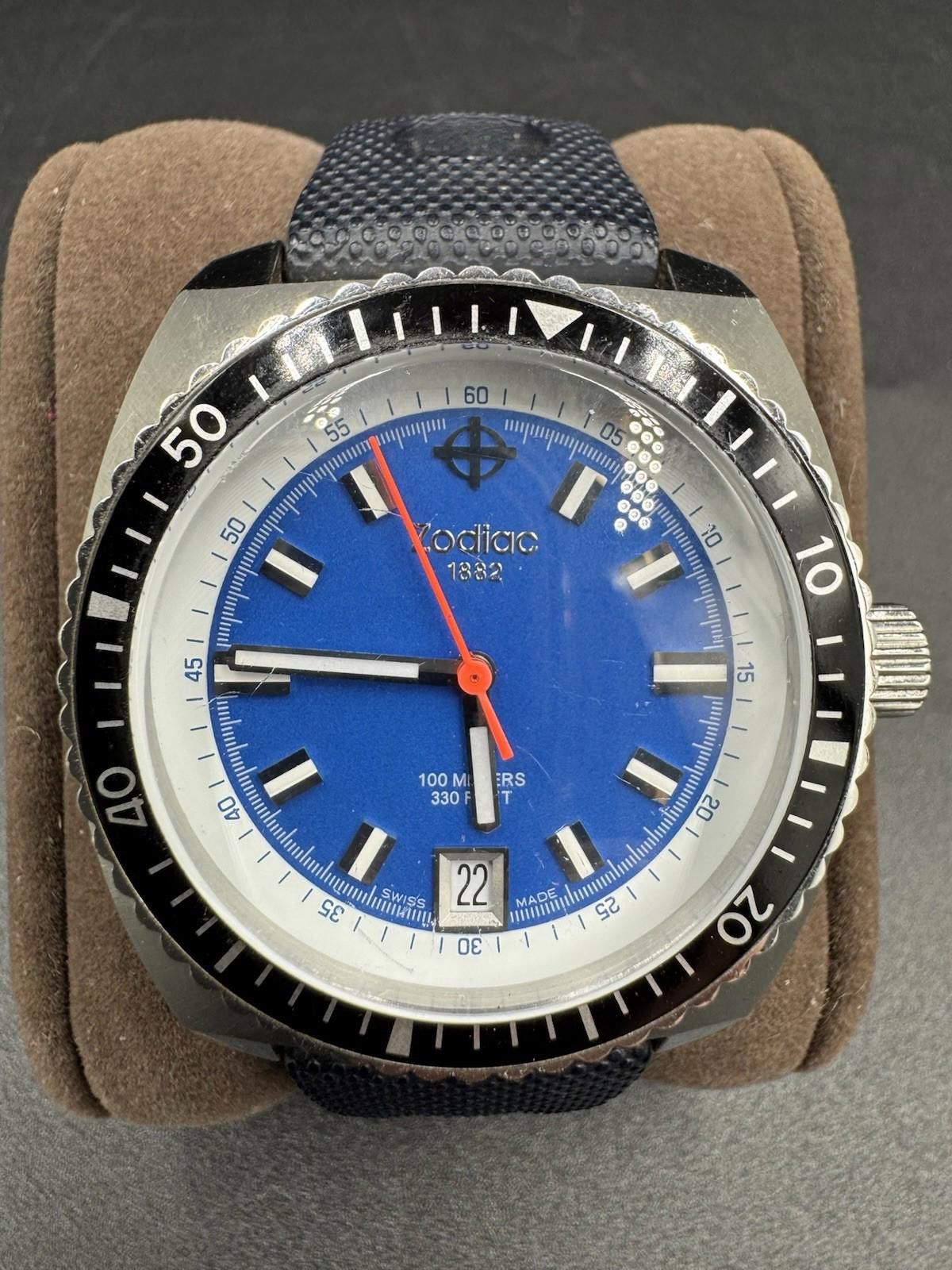 Other Rare ZODIAC " Sea Dragon " ZO2205 Quartz Swiss Men's Watch w Size ONE SIZE - 1 Thumbnail