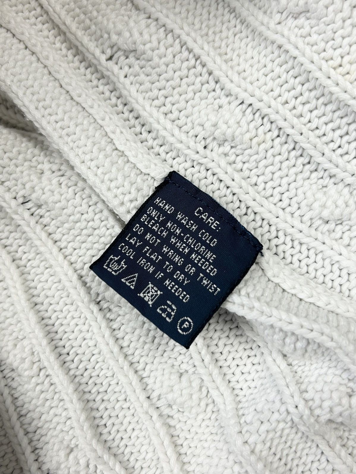 Polo Ralph Lauren × Vintage Vintage Polo Ralph Lauren White Knitted Sweater M size Size M / US 6-8 / IT 42-44 - 13 Thumbnail