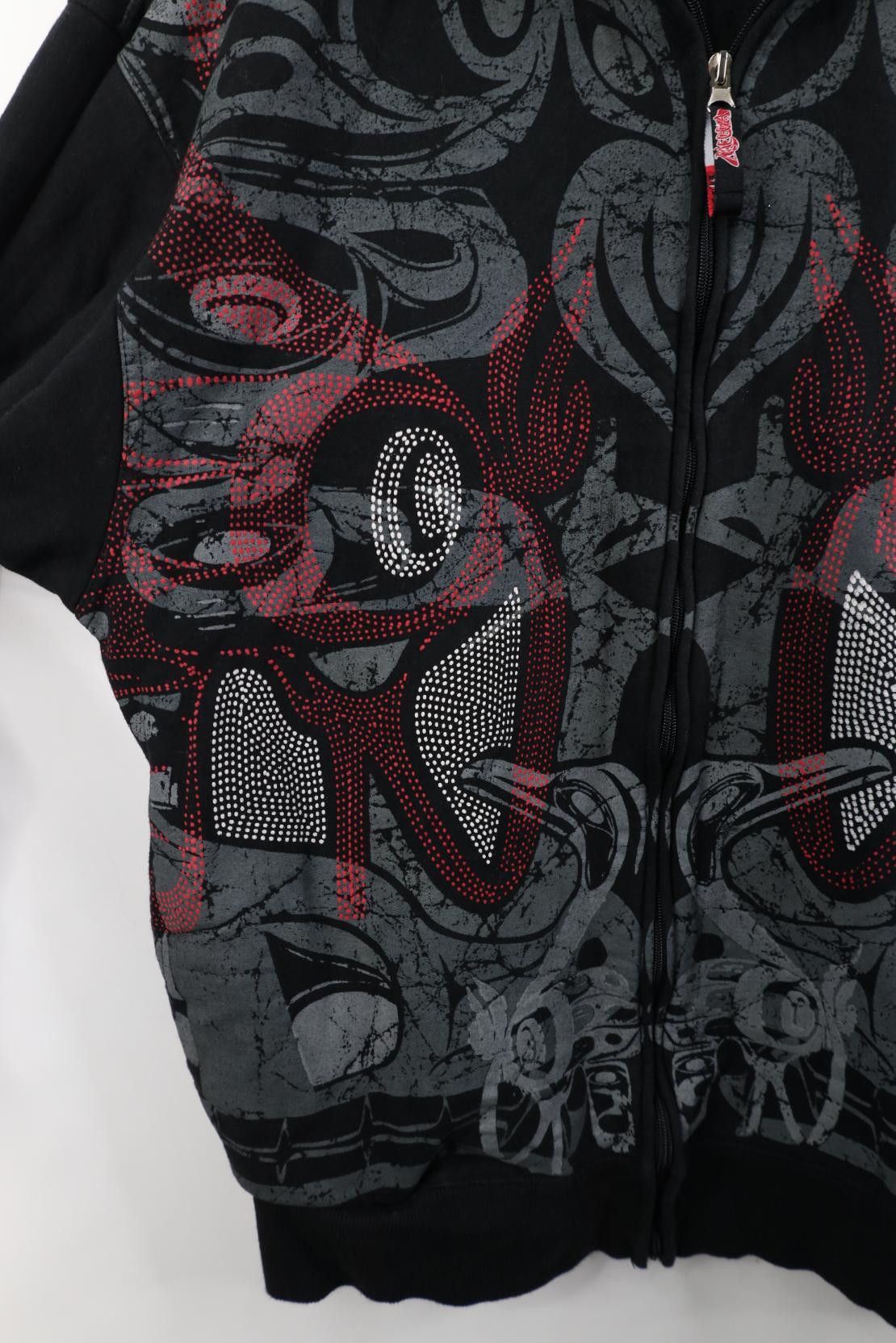 Vintage Vintage 90s Y2K Mecca Hip Hop Tribal Hoodie Sweatshirt Size US XL / EU 56 / 4 - 6 Thumbnail