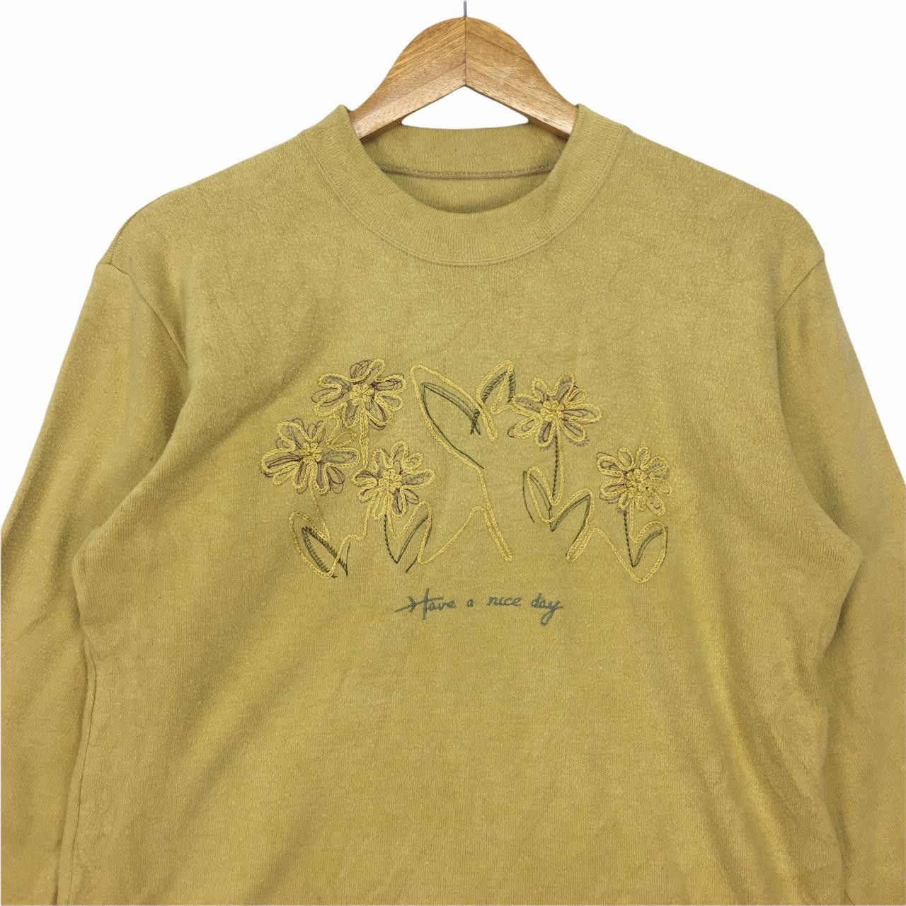 Vintage Vtg Have a Nice Day Sweatshirt Embroidery Spell Out Size US M / EU 48-50 / 2 - 2 Thumbnail