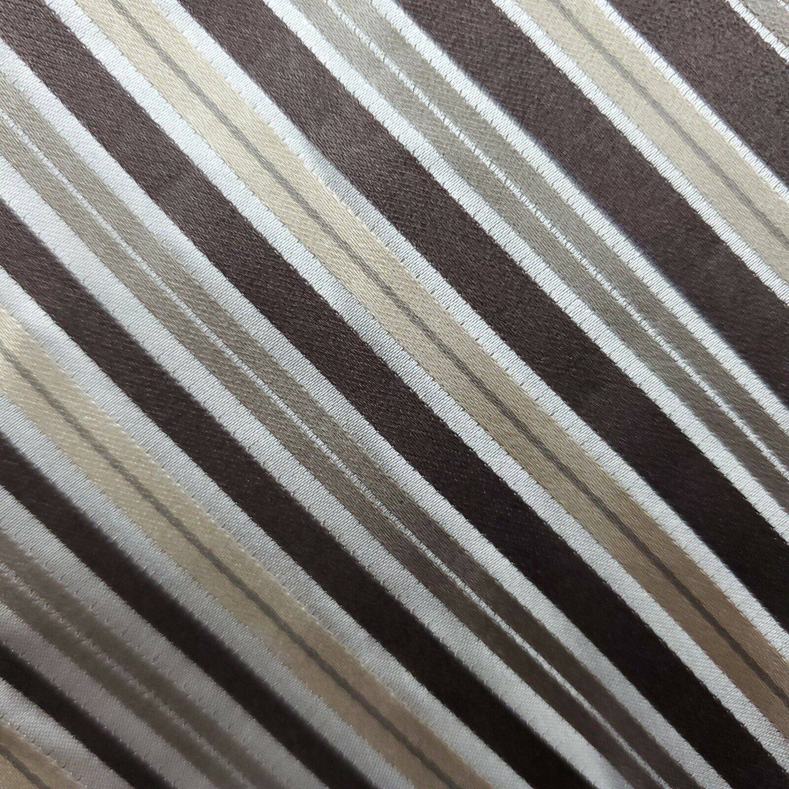Arrow Arrow Striped Silk Tie Brown Classic Size ONE SIZE - 2 Thumbnail