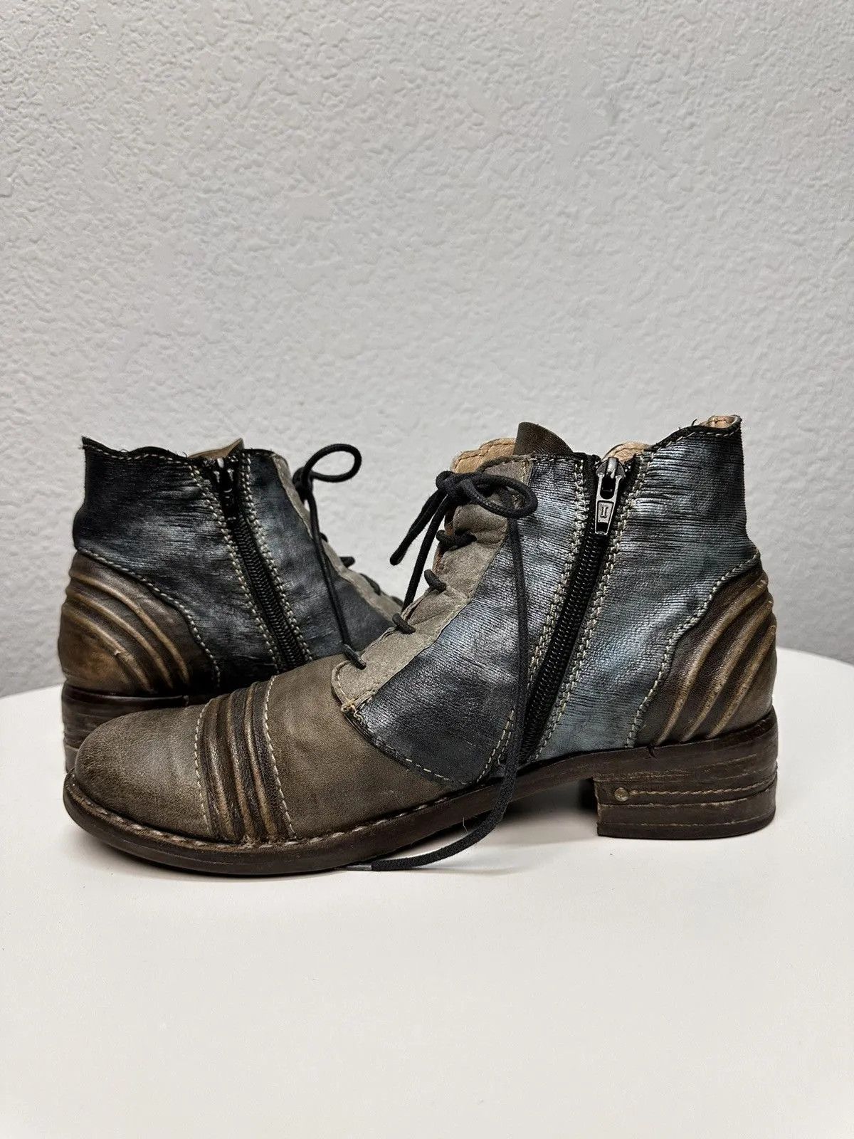 A.S.98 Combat Boots Dolce & Gabbana brown leather Avantgarde AS98 Size US 8 / EU 41 - 7 Thumbnail