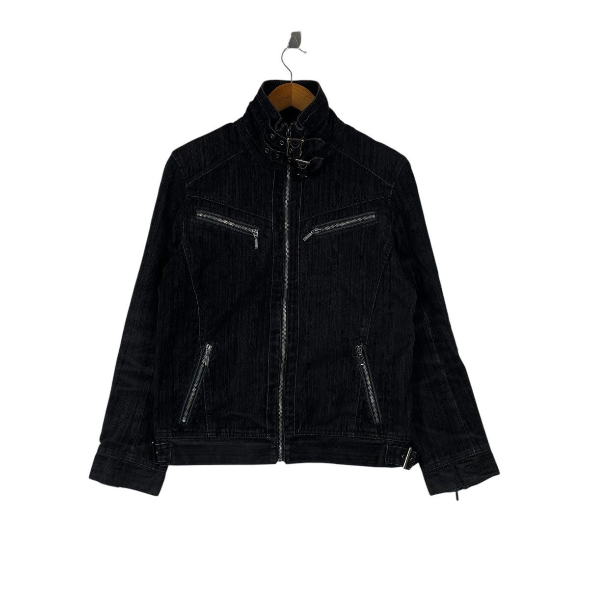 Japanese Brand Silver Moon Japan Denim Jeans Rider Jacket Size US M / EU 48-50 / 2 - 1 Thumbnail