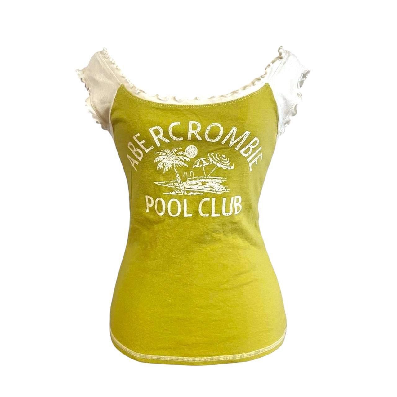 Abercrombie & Fitch y2k Abercrombie & Fitch pool club lime green baby tee Size S / US 4 / IT 40 - 1 Thumbnail