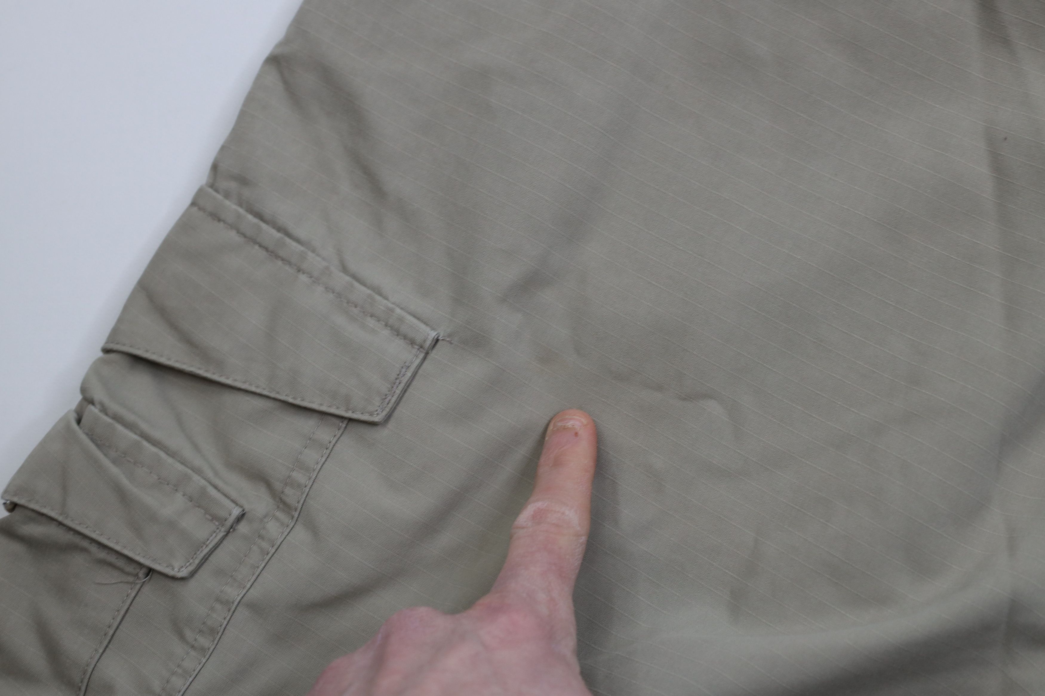 Vintage Vintage Streetwear Ripstop Uniform Cargo Shorts Beige Size US 42 / EU 58 - 7 Thumbnail