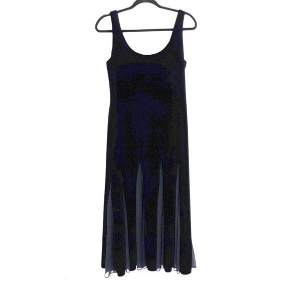 Alex Evenings 80's Alex Evenings Witchy Black Velour Maxi Dress Sz 10 Shee Size L / US 10 / IT 46 - 1 Thumbnail