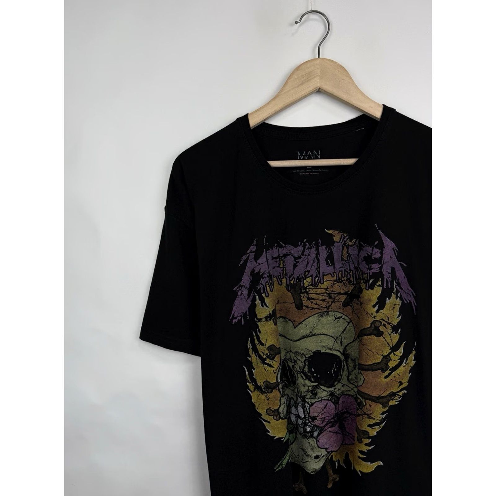 Etro VINTAGE Metallica T-Shirt Rock Men L/XL Black Skull Pushead Retro Size US L / EU 52-54 / 3 - 3 Thumbnail