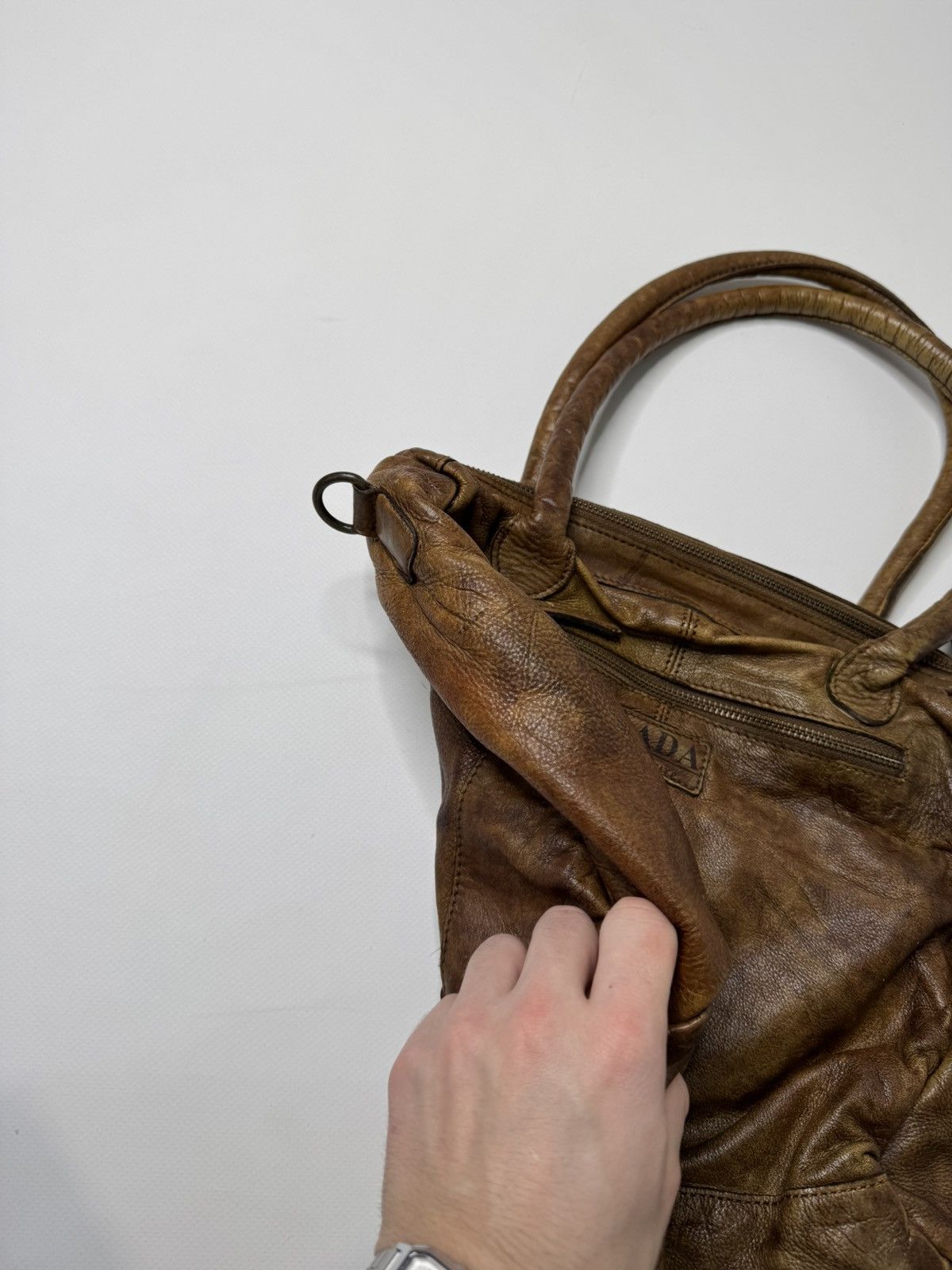 Vintage Vintage avant garde leather bag floral flower swag y2k 90s Size ONE SIZE - 5 Thumbnail