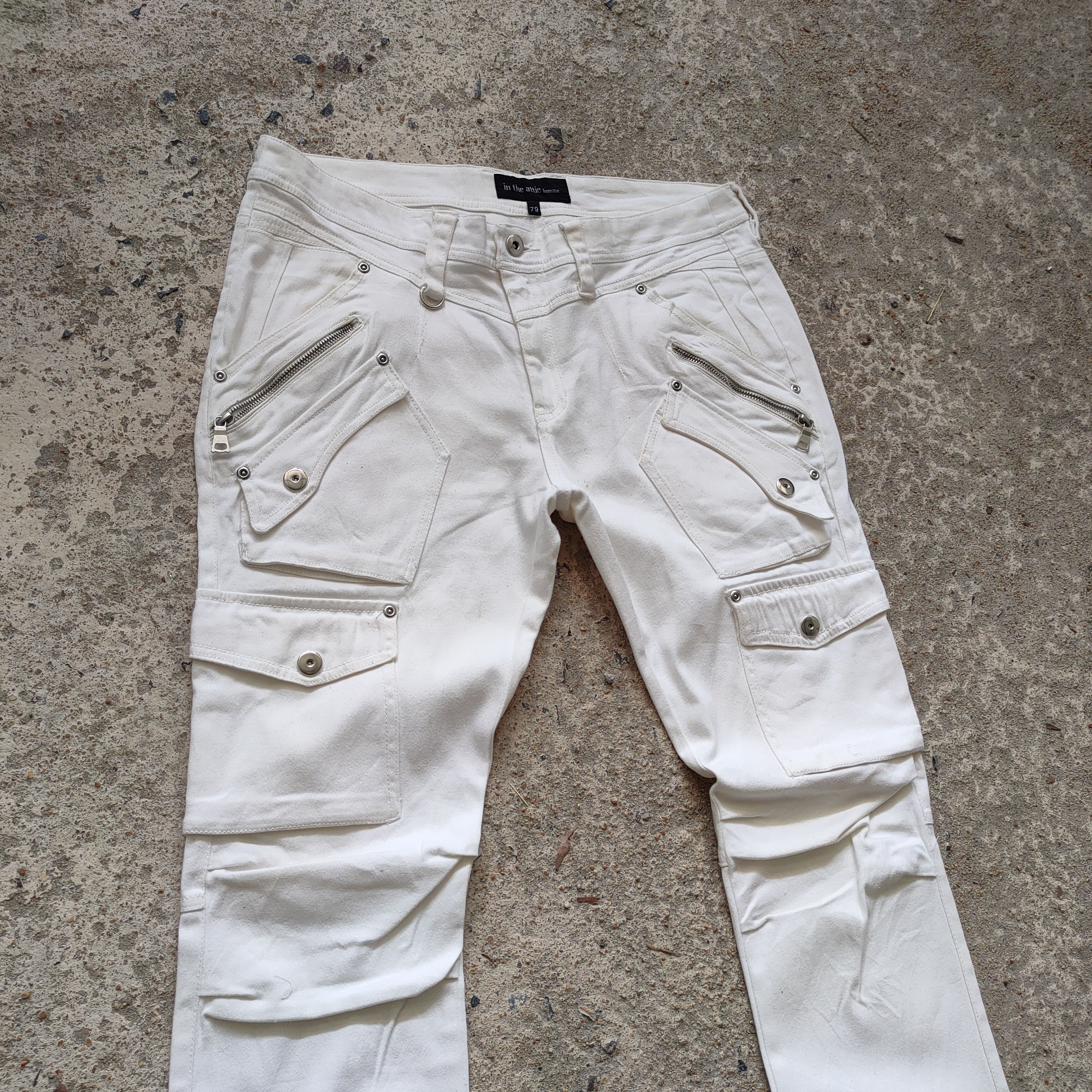 In The Attic × White's Boots IN THE ATTIC WHITE MULTIPOCKET CARGO PANTS Size US 32 / EU 48 - 4 Thumbnail
