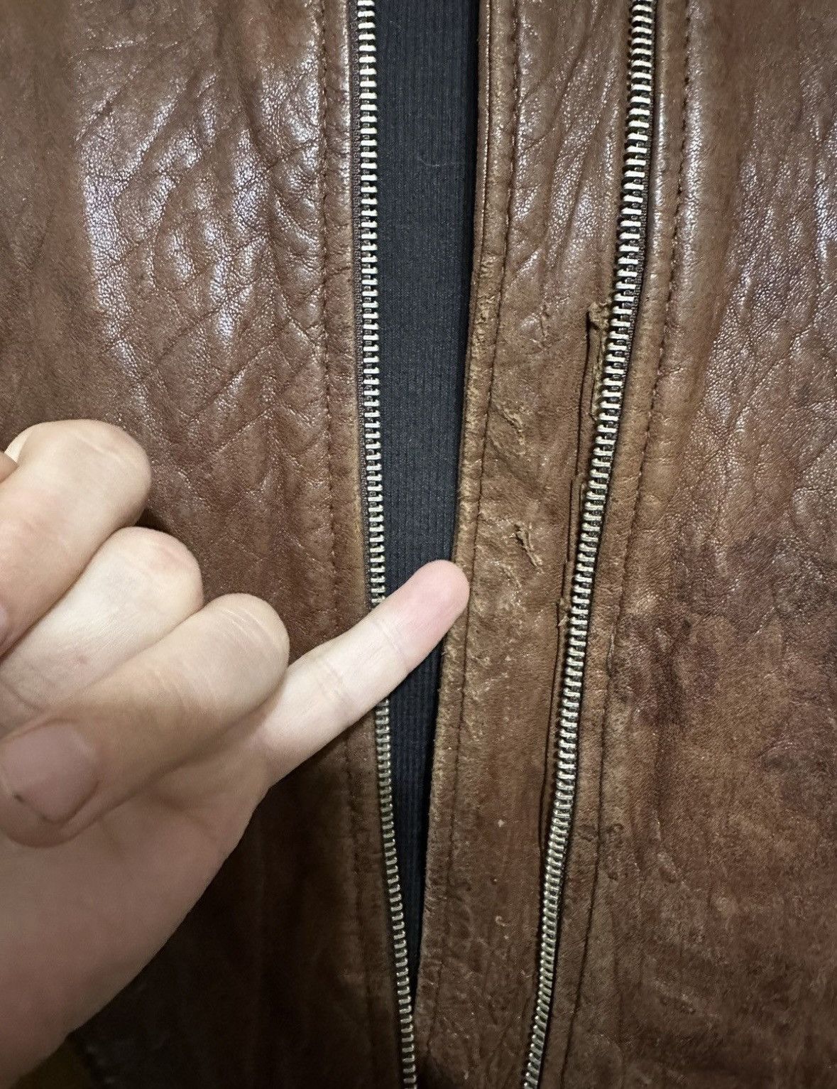 Vintage Vintage Eight Ball Leather Jacket 90’s Distressed PoolHall Size US M / EU 48-50 / 2 - 11 Thumbnail