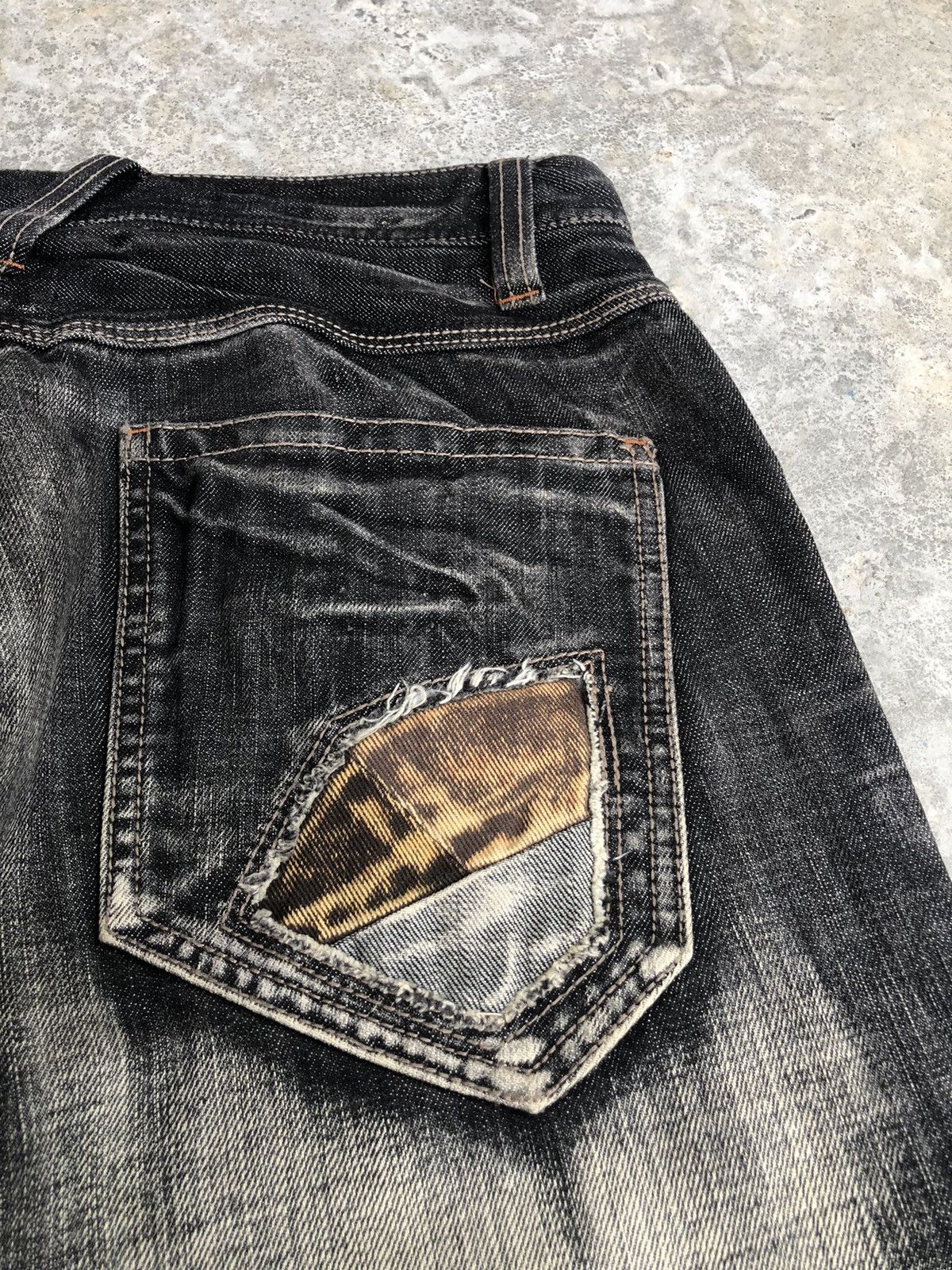 If Six Was Nine Japanese Hideways Flared Jeans Distressed Patchwork Jeans Size US 31 - 15 Thumbnail