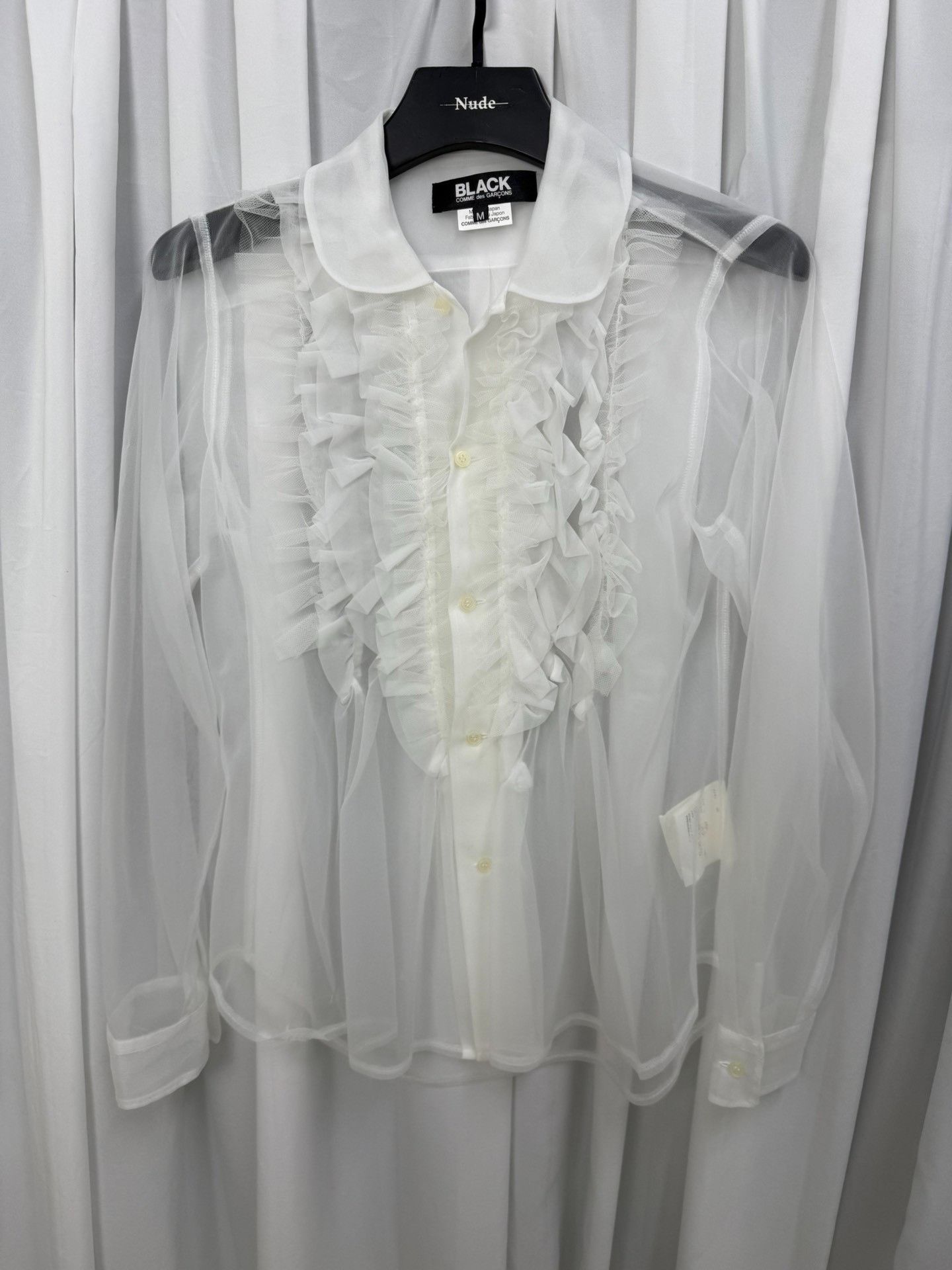 Comme des Garcons Black Comme des Garcons Black Ruffle Round Neck Shirt Size M / US 6-8 / IT 42-44 - 1 Thumbnail