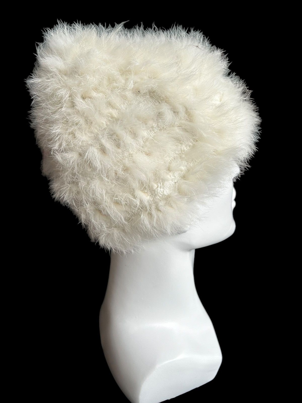 14th Addiction × Japanese Brand Japanese Punk Bondage Style Mohair Fur Beanie Hats Rare Size ONE SIZE - 2 Thumbnail