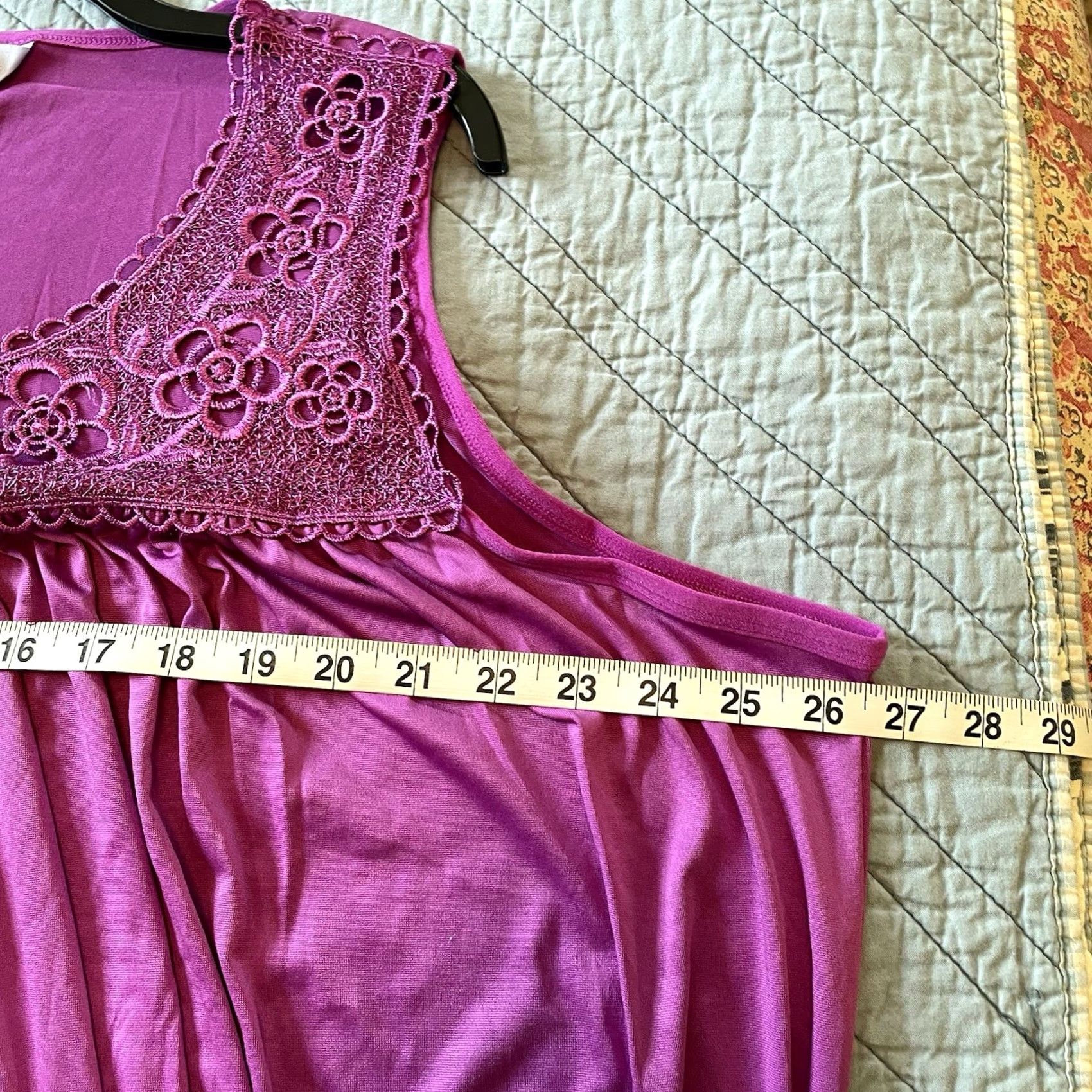 Vintage DREAMCREST Gown Women 2X Pink Nightgown Sleeveless Lace Trim Midi NWT Dreamcrest Size ONE SIZE - 7 Thumbnail