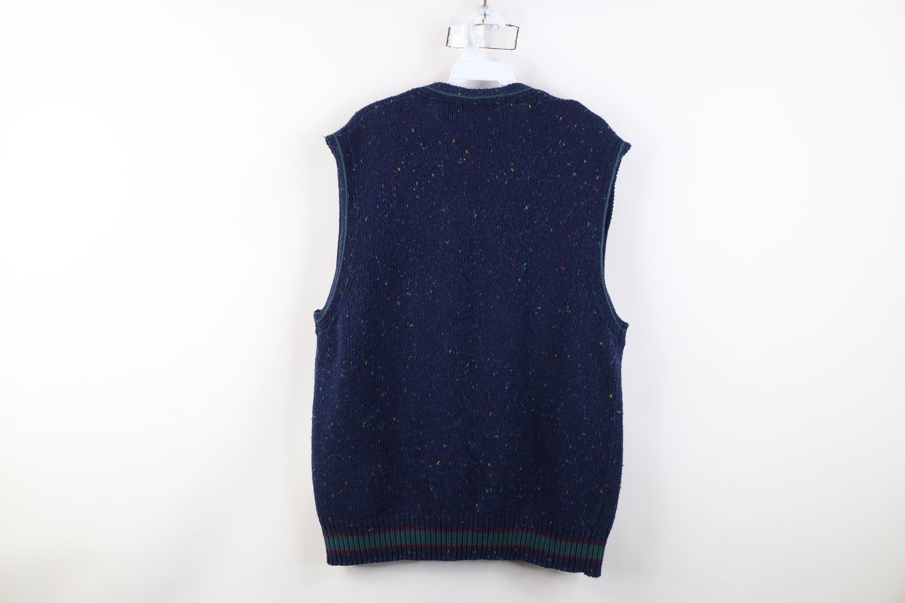 Vintage Vintage 90s Streetwear Diamond Knit Cardigan Sweater Vest Size US XL / EU 56 / 4 - 8 Thumbnail