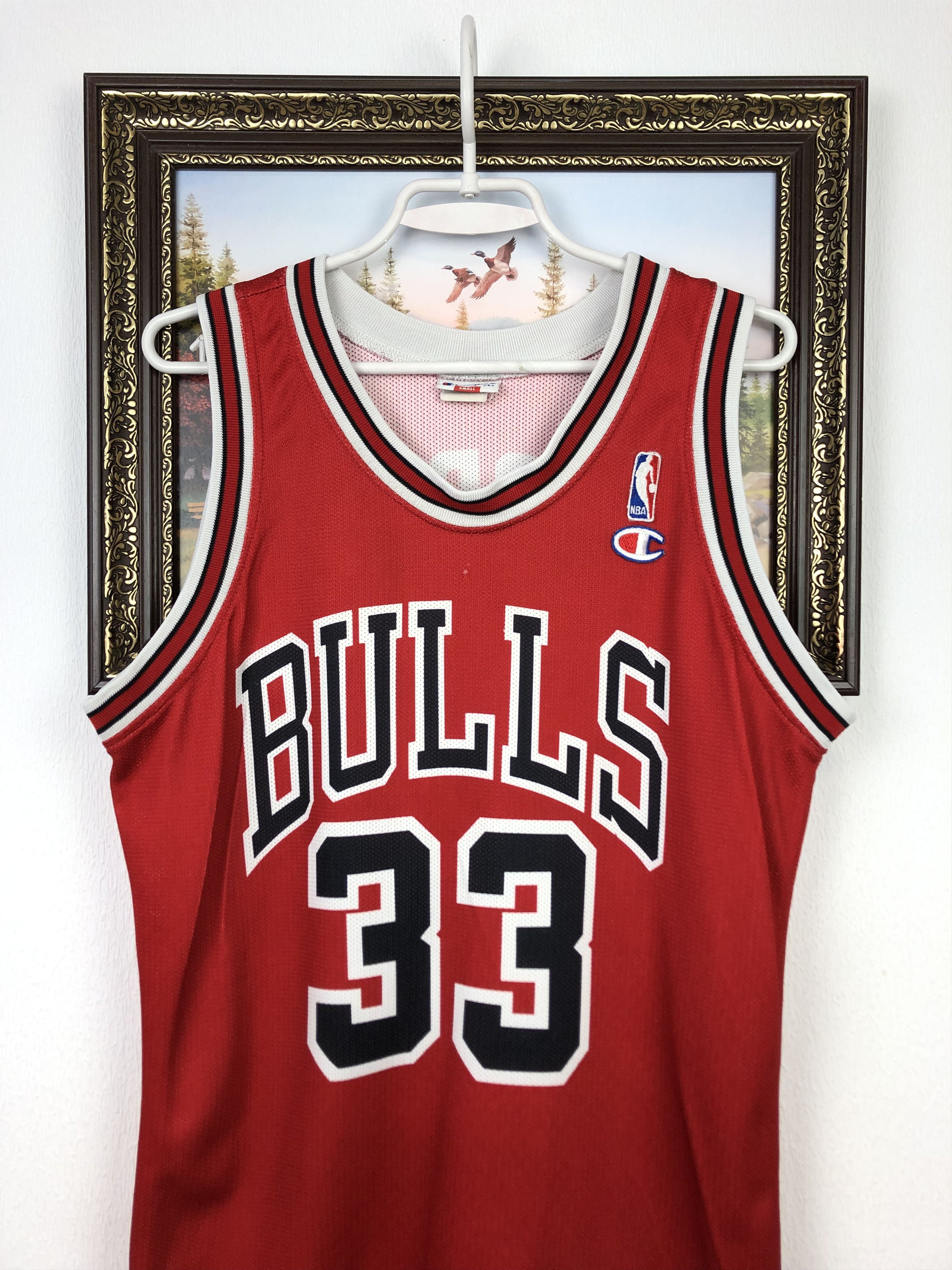 Champion Vintage 90's Champion Chicago Bulls NBA Jersey Pippen Mens Size US S / EU 44-46 / 1 - 2 Thumbnail