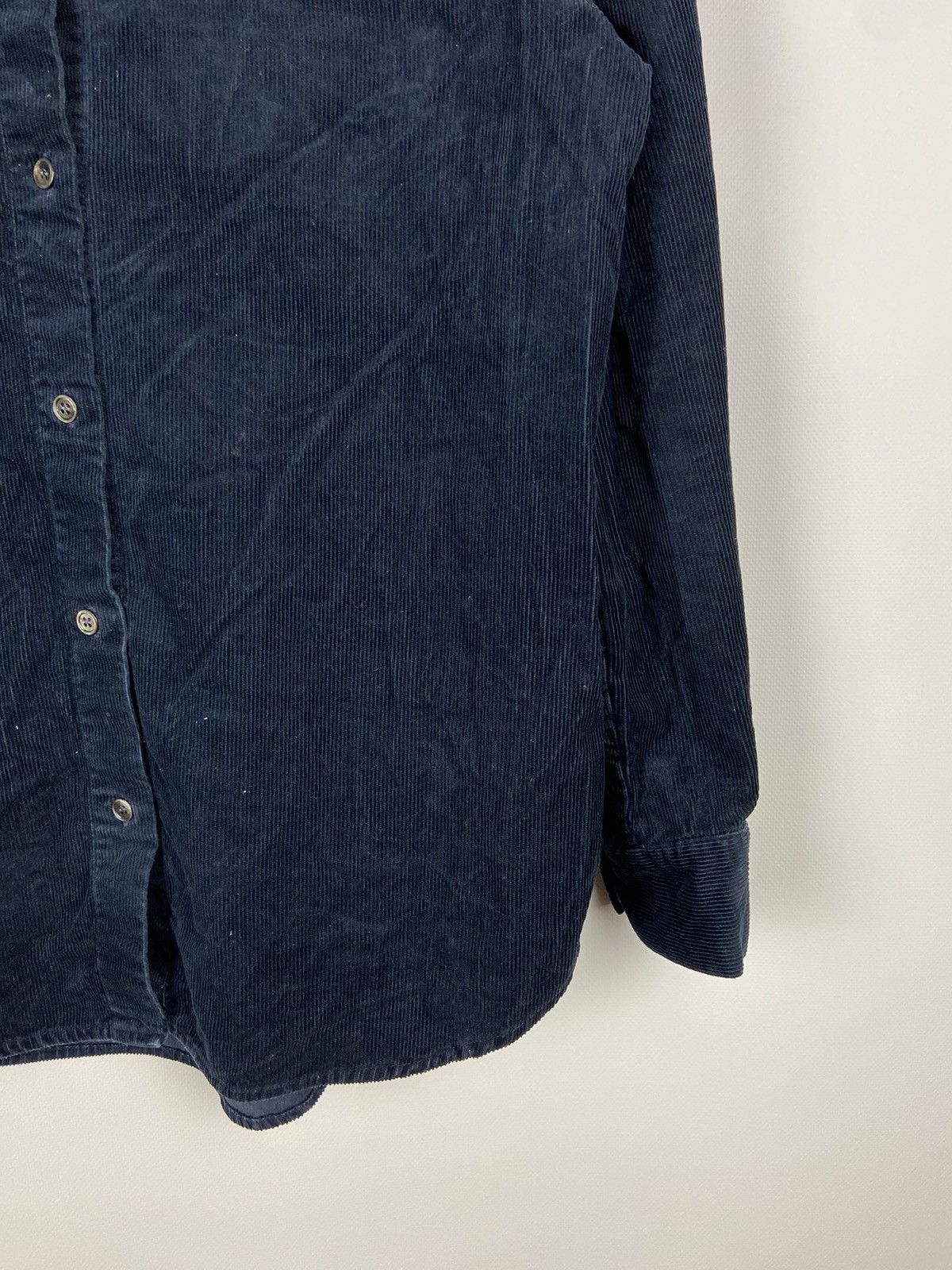 A.P.C. × Designer A.P.C. Navy Blue Corduroy Overshirt Luxury Size US S / EU 44-46 / 1 - 6 Thumbnail