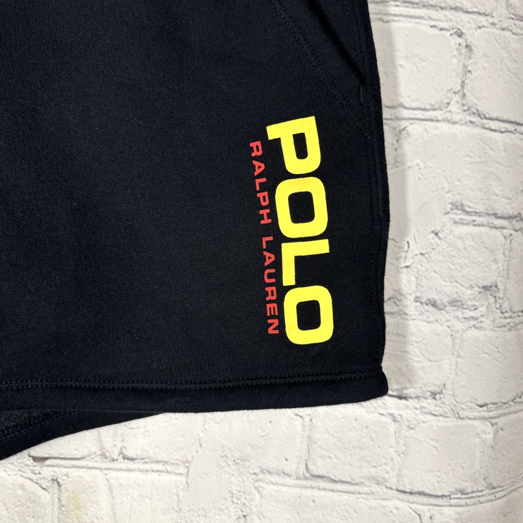 Polo Ralph Lauren Polo Ralph Lauren Jersey Shorts Mens L Navy Blue Fleece Spell Out Logo Sweat Size US L / EU 52-54 / 3 - 2 Thumbnail