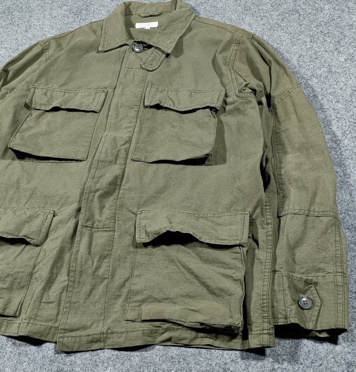 14th Addiction × Aspesi × Engineered Garments 2000s Aspesi a Blue Garments Chore Parka Jacket Size US L / EU 52-54 / 3 - 3 Thumbnail