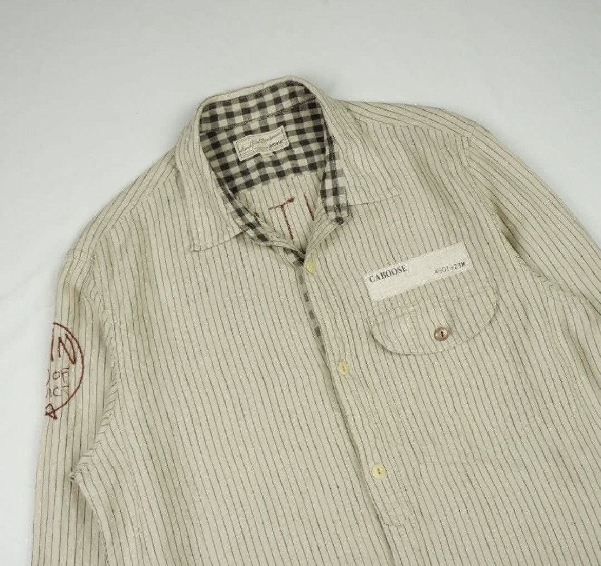 Avirex × Vintage Vintage Avirex Work Shirt Size US L / EU 52-54 / 3 - 3 Thumbnail